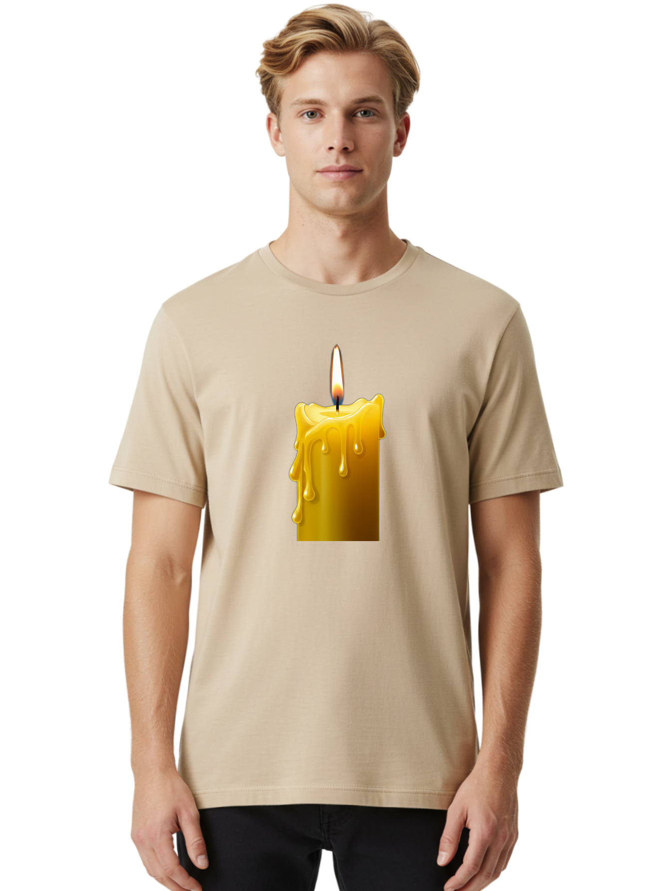 Candle-2 Men'S Graphic Tee, 100% Cotton, Comfortable Casual Summer Wear, Machine Washable, Vintage Camera, Old Camera, Antique Camera, Black Camera, Classic Photography, Photography Equipment, Nostalgic Device, Film Camera, Camera Art Bao171