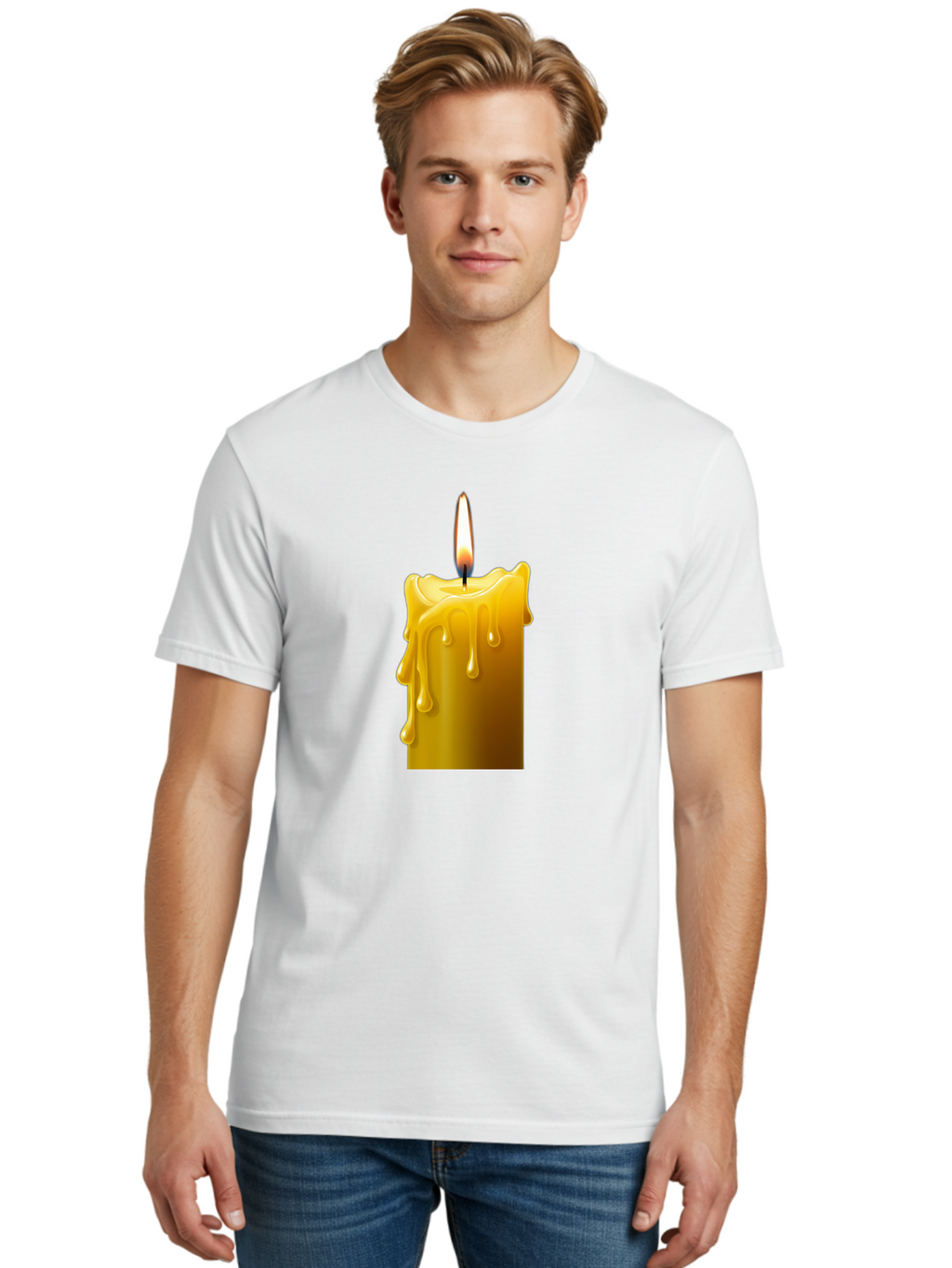 Candle-2 Men'S Graphic Tee, 100% Cotton, Comfortable Casual Summer Wear, Machine Washable, Vintage Camera, Old Camera, Antique Camera, Black Camera, Classic Photography, Photography Equipment, Nostalgic Device, Film Camera, Camera Art Bao171