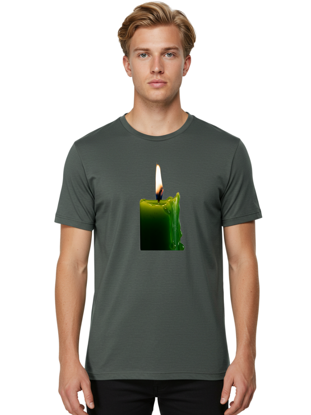 Candle-3 Men'S Graphic Tee, 100% Cotton, Comfortable Casual Summer Wear, Machine Washable, Vintage Camera, Old Camera, Antique Camera, Black Camera, Classic Photography, Photography Equipment, Nostalgic Device, Film Camera, Camera Art Bao172