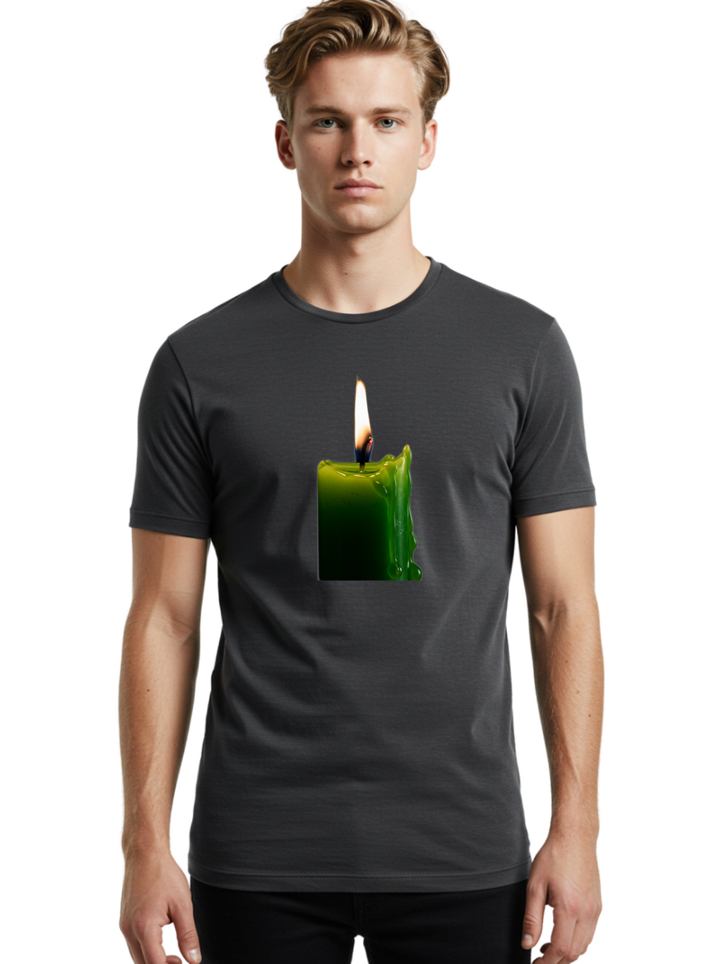 Candle-3 Men'S Graphic Tee, 100% Cotton, Comfortable Casual Summer Wear, Machine Washable, Vintage Camera, Old Camera, Antique Camera, Black Camera, Classic Photography, Photography Equipment, Nostalgic Device, Film Camera, Camera Art Bao172
