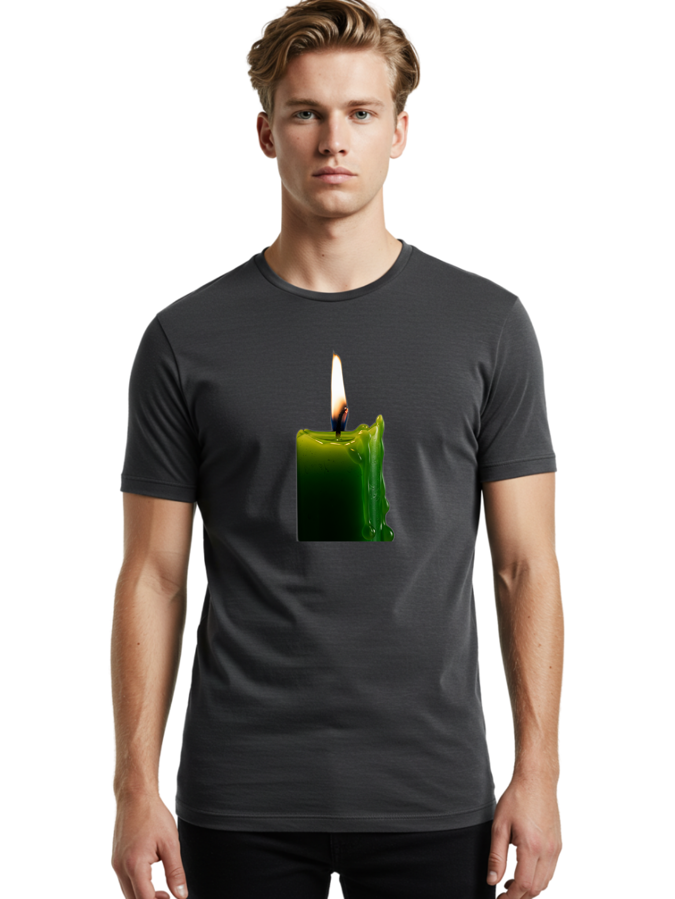 Candle-3 Men'S Graphic Tee, 100% Cotton, Comfortable Casual Summer Wear, Machine Washable, Vintage Camera, Old Camera, Antique Camera, Black Camera, Classic Photography, Photography Equipment, Nostalgic Device, Film Camera, Camera Art Bao172