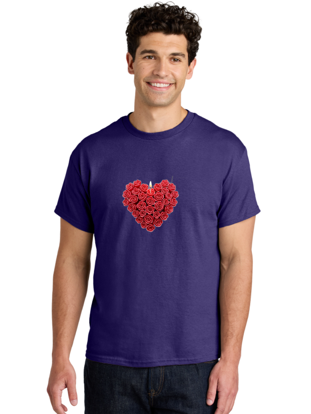Candle-Heart-Roses Men'S Graphic Tee, 100% Cotton, Comfortable Casual Summer Wear, Machine Washable, Vintage Camera, Old Camera, Antique Camera, Black Camera, Classic Photography, Photography Equipment, Nostalgic Device, Film Camera, Bao173