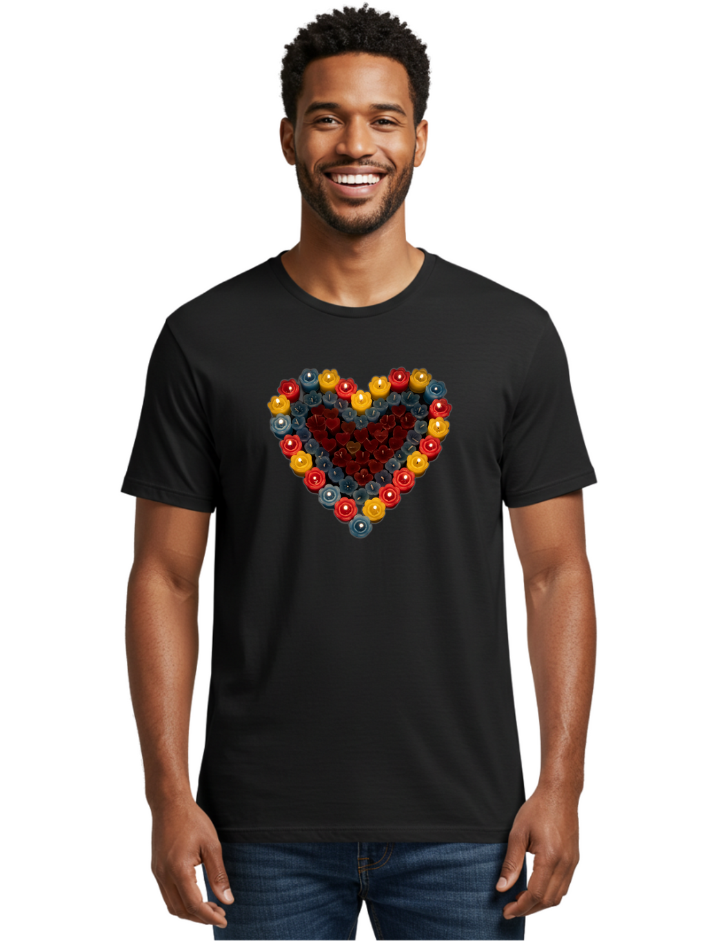 Candle-Heart Men'S Graphic Tee, 100% Cotton, Comfortable Casual Summer Wear, Machine Washable, Vintage Camera, Old Camera, Antique Camera, Black Camera, Classic Photography, Photography Equipment, Nostalgic Device, Film Camera, Camera Art Bao174