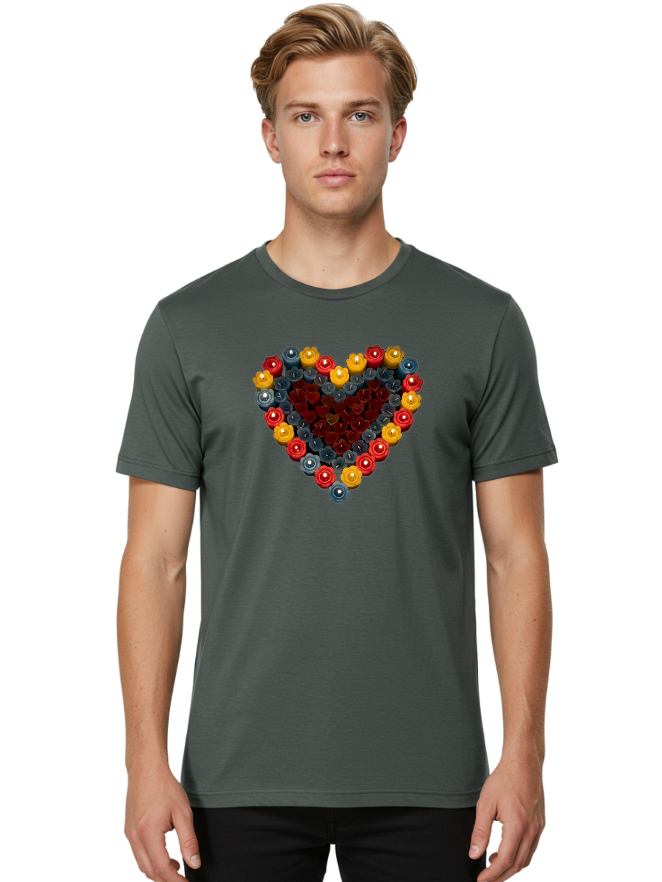 Candle-Heart Men'S Graphic Tee, 100% Cotton, Comfortable Casual Summer Wear, Machine Washable, Vintage Camera, Old Camera, Antique Camera, Black Camera, Classic Photography, Photography Equipment, Nostalgic Device, Film Camera, Camera Art Bao174