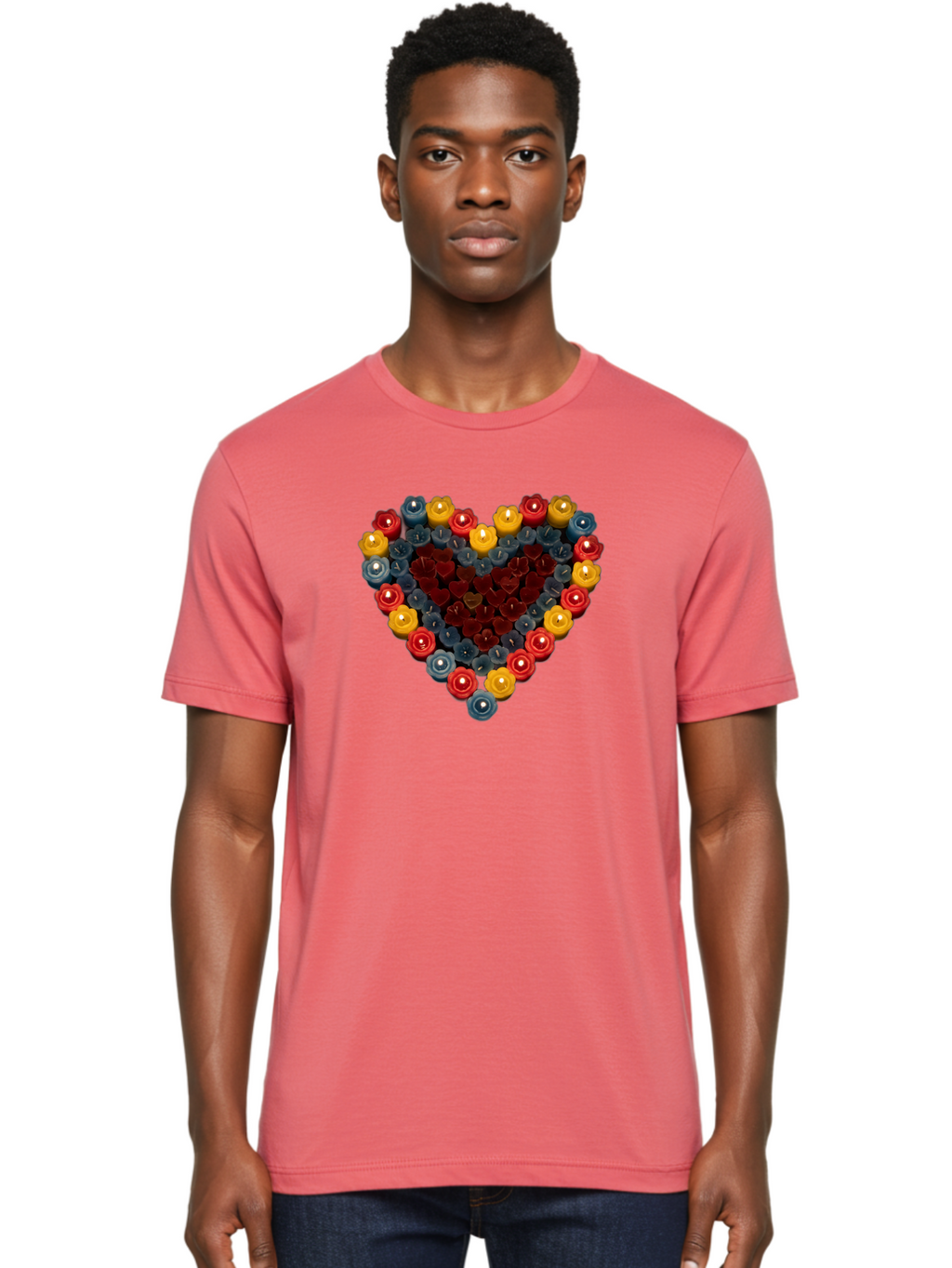 Candle-Heart Men'S Graphic Tee, 100% Cotton, Comfortable Casual Summer Wear, Machine Washable, Vintage Camera, Old Camera, Antique Camera, Black Camera, Classic Photography, Photography Equipment, Nostalgic Device, Film Camera, Camera Art Bao174