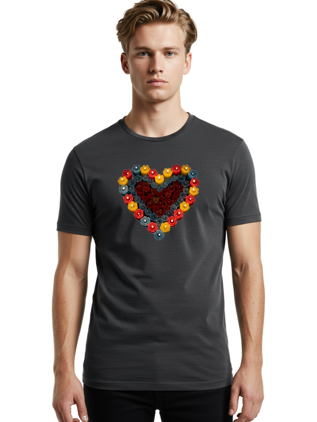 Candle-Heart Men'S Graphic Tee, 100% Cotton, Comfortable Casual Summer Wear, Machine Washable, Vintage Camera, Old Camera, Antique Camera, Black Camera, Classic Photography, Photography Equipment, Nostalgic Device, Film Camera, Camera Art Bao174