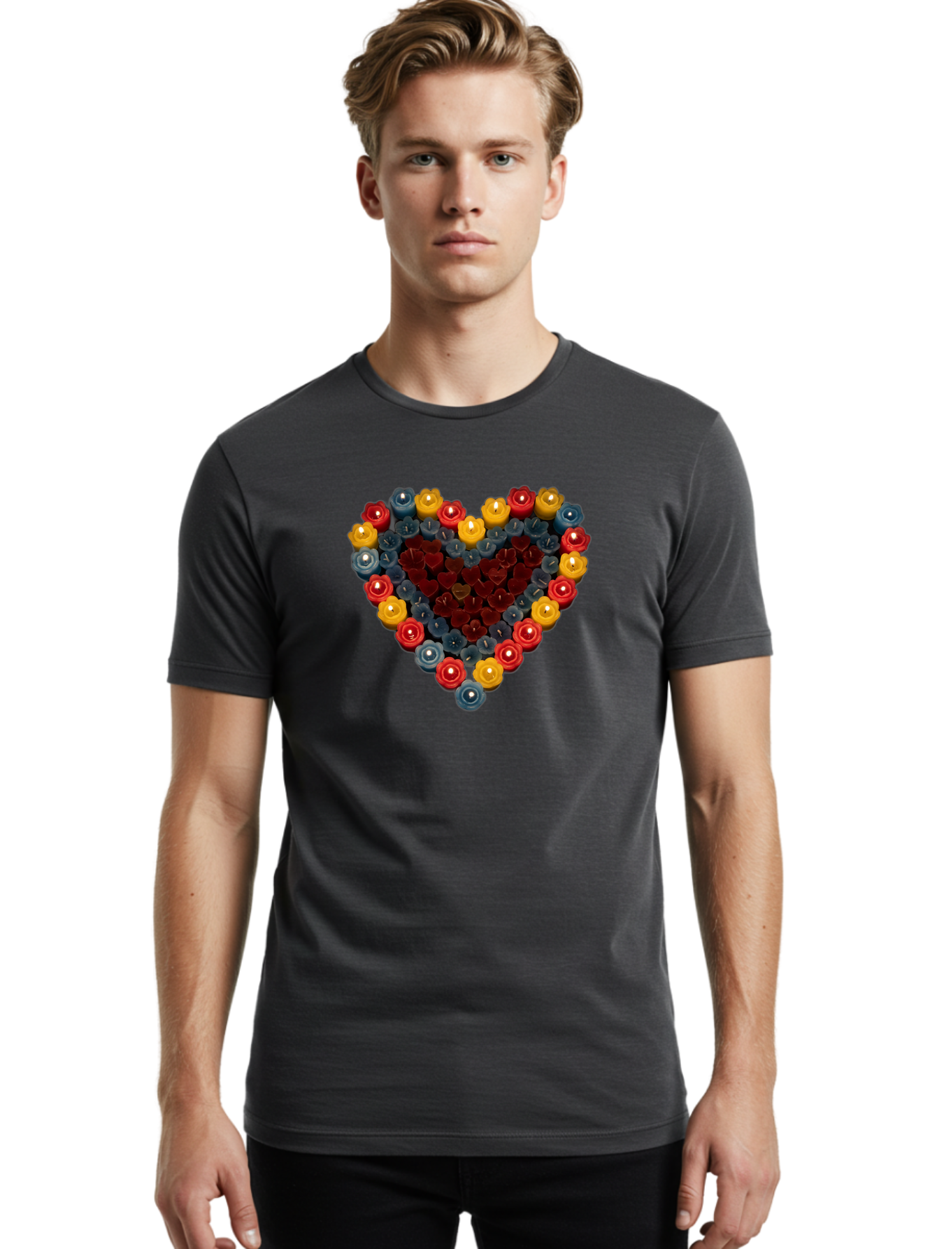 Candle-Heart Men'S Graphic Tee, 100% Cotton, Comfortable Casual Summer Wear, Machine Washable, Vintage Camera, Old Camera, Antique Camera, Black Camera, Classic Photography, Photography Equipment, Nostalgic Device, Film Camera, Camera Art Bao174