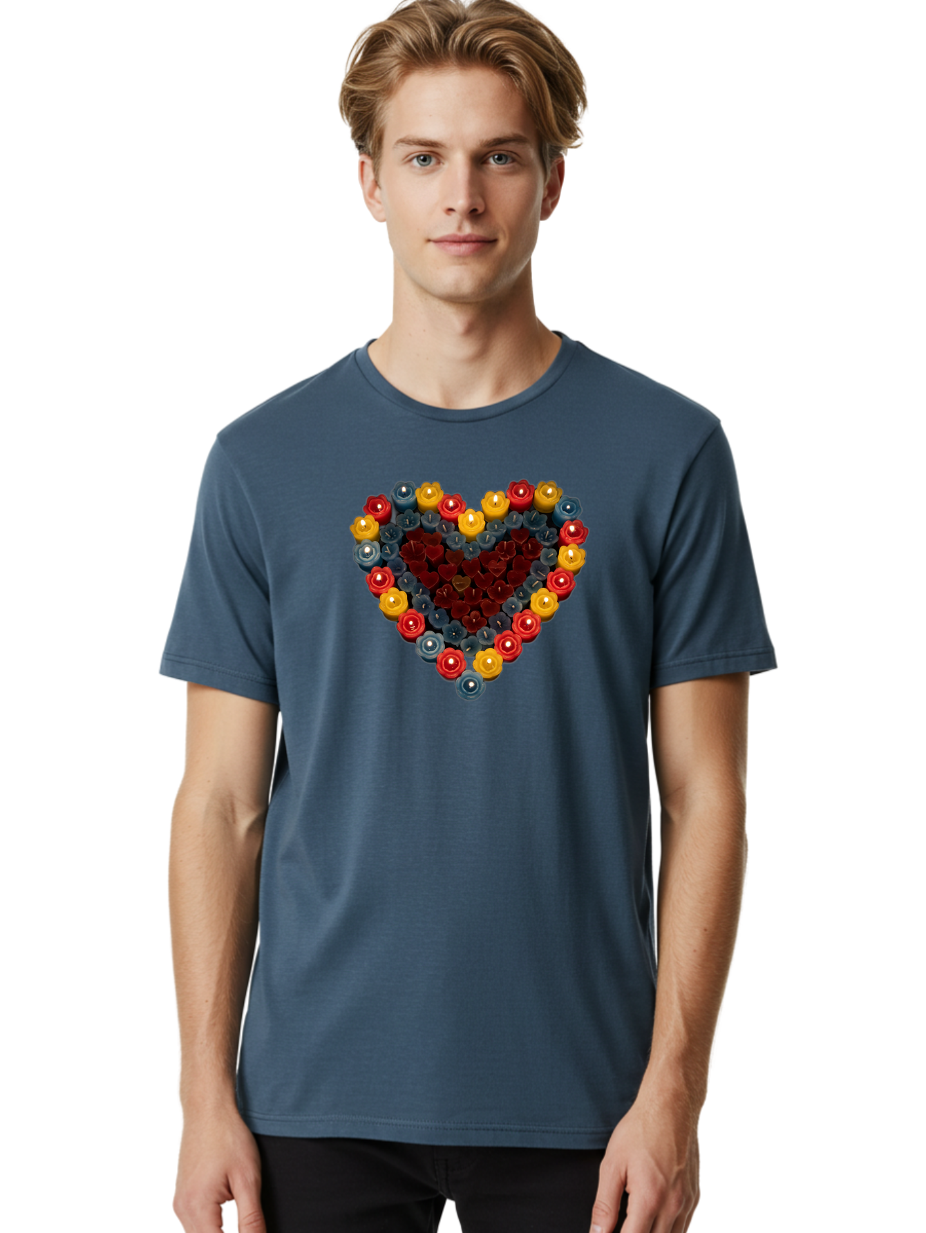 Candle-Heart Men'S Graphic Tee, 100% Cotton, Comfortable Casual Summer Wear, Machine Washable, Vintage Camera, Old Camera, Antique Camera, Black Camera, Classic Photography, Photography Equipment, Nostalgic Device, Film Camera, Camera Art Bao174