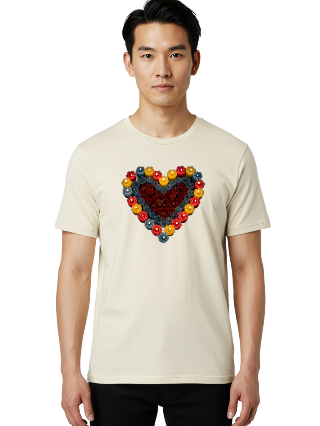 Candle-Heart Men'S Graphic Tee, 100% Cotton, Comfortable Casual Summer Wear, Machine Washable, Vintage Camera, Old Camera, Antique Camera, Black Camera, Classic Photography, Photography Equipment, Nostalgic Device, Film Camera, Camera Art Bao174