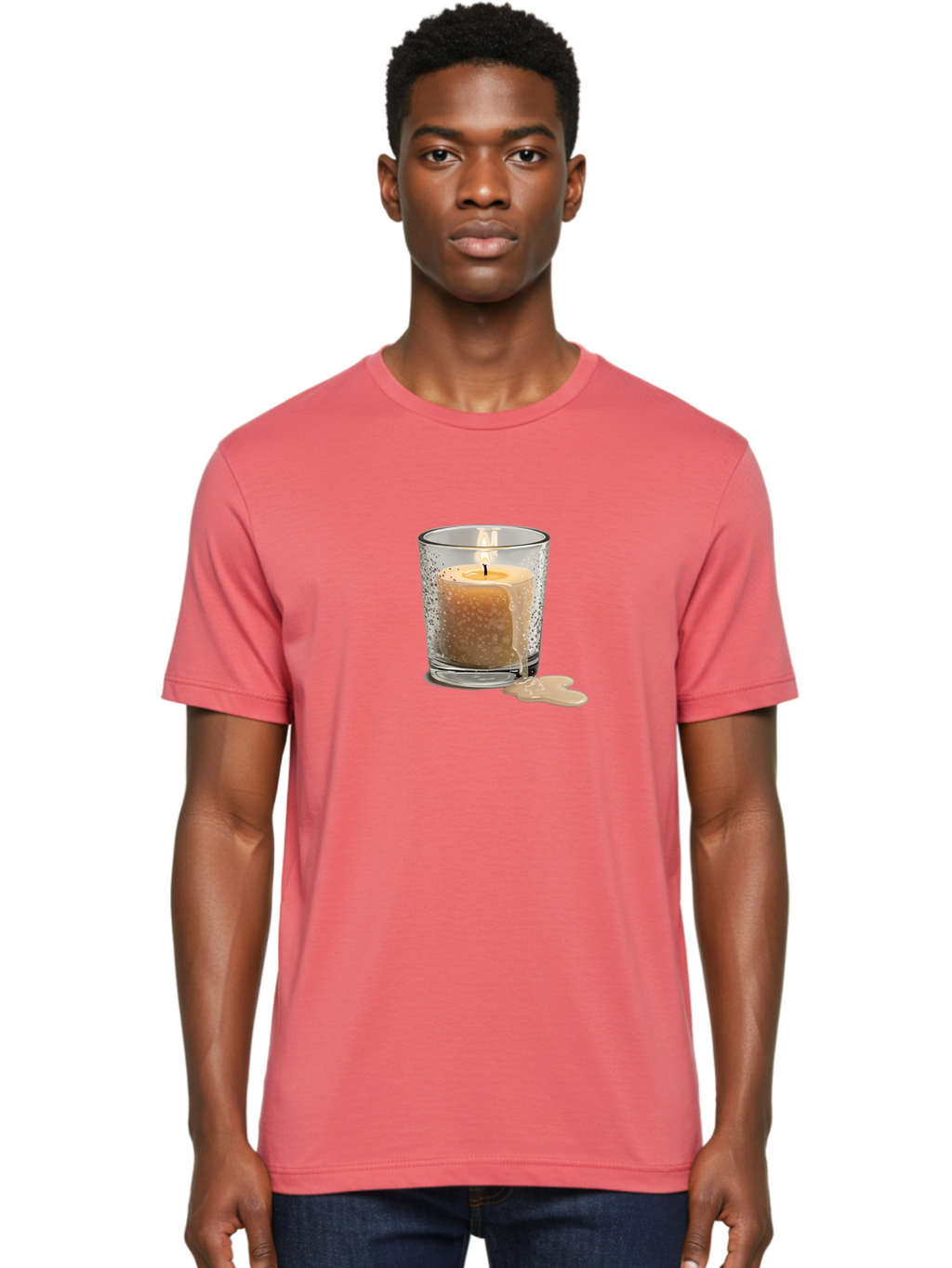 Candle-In-Glass-Holder-1 Men'S Graphic Tee, 100% Cotton, Comfortable Casual Summer Wear, Machine Washable, Vintage Camera, Old Camera, Antique Camera, Black Camera, Classic Photography, Photography Equipment, Nostalgic Device, Film Camera, Bao176