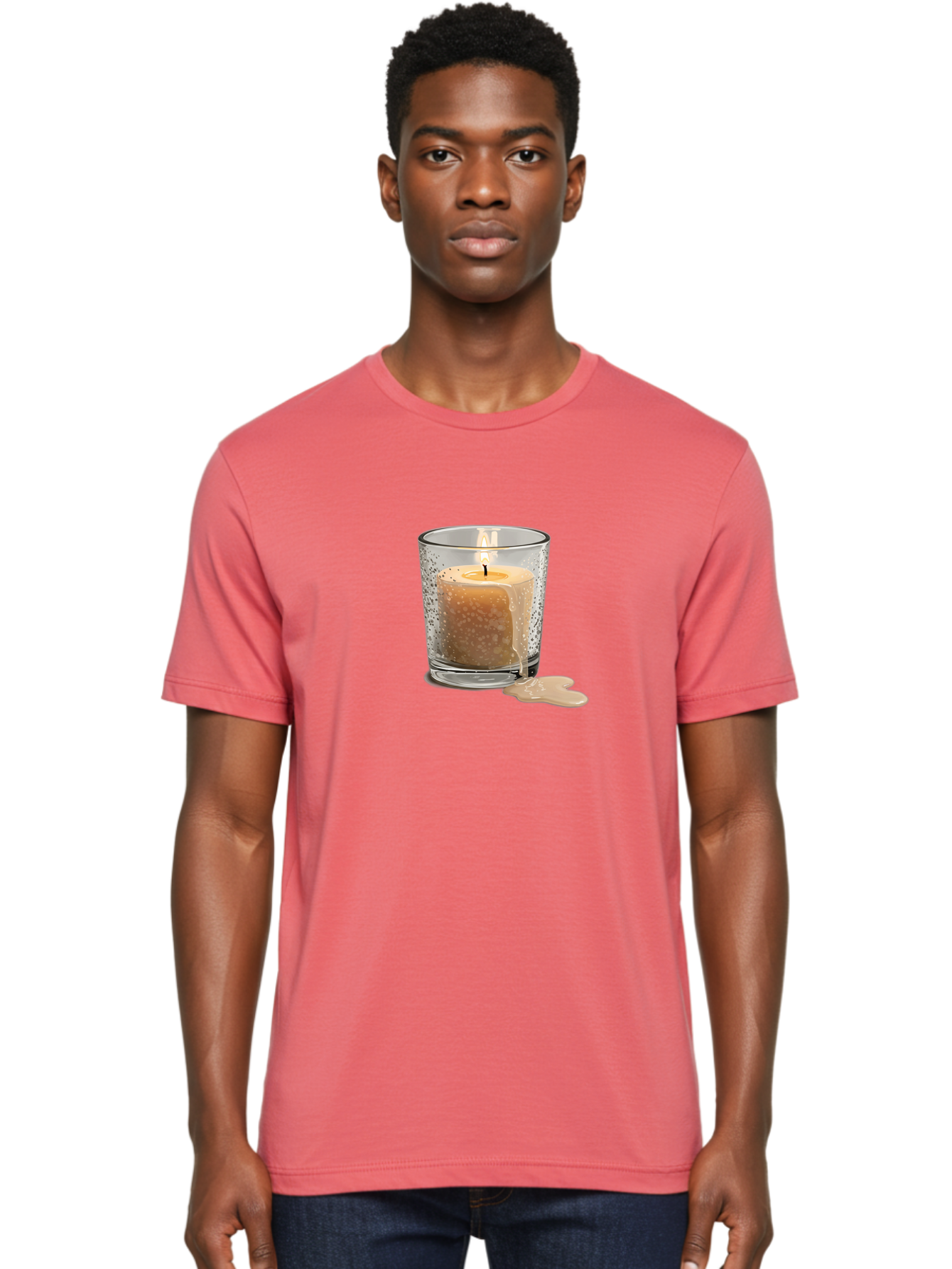 Candle-In-Glass-Holder-1 Men'S Graphic Tee, 100% Cotton, Comfortable Casual Summer Wear, Machine Washable, Vintage Camera, Old Camera, Antique Camera, Black Camera, Classic Photography, Photography Equipment, Nostalgic Device, Film Camera, Bao176