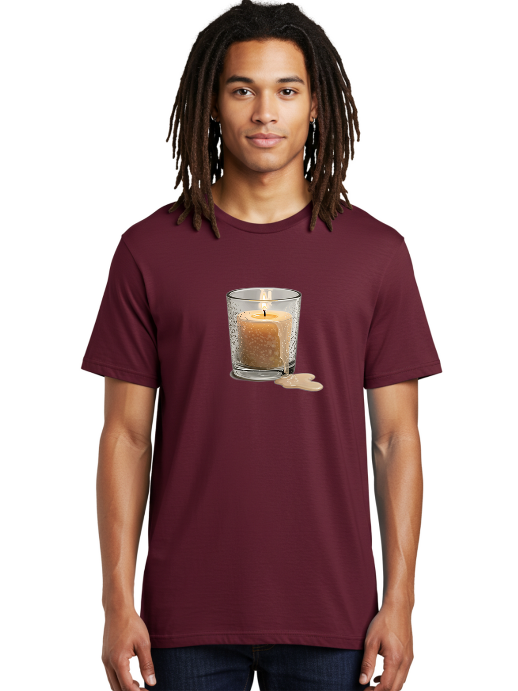 Candle-In-Glass-Holder-1 Men'S Graphic Tee, 100% Cotton, Comfortable Casual Summer Wear, Machine Washable, Vintage Camera, Old Camera, Antique Camera, Black Camera, Classic Photography, Photography Equipment, Nostalgic Device, Film Camera, Bao176