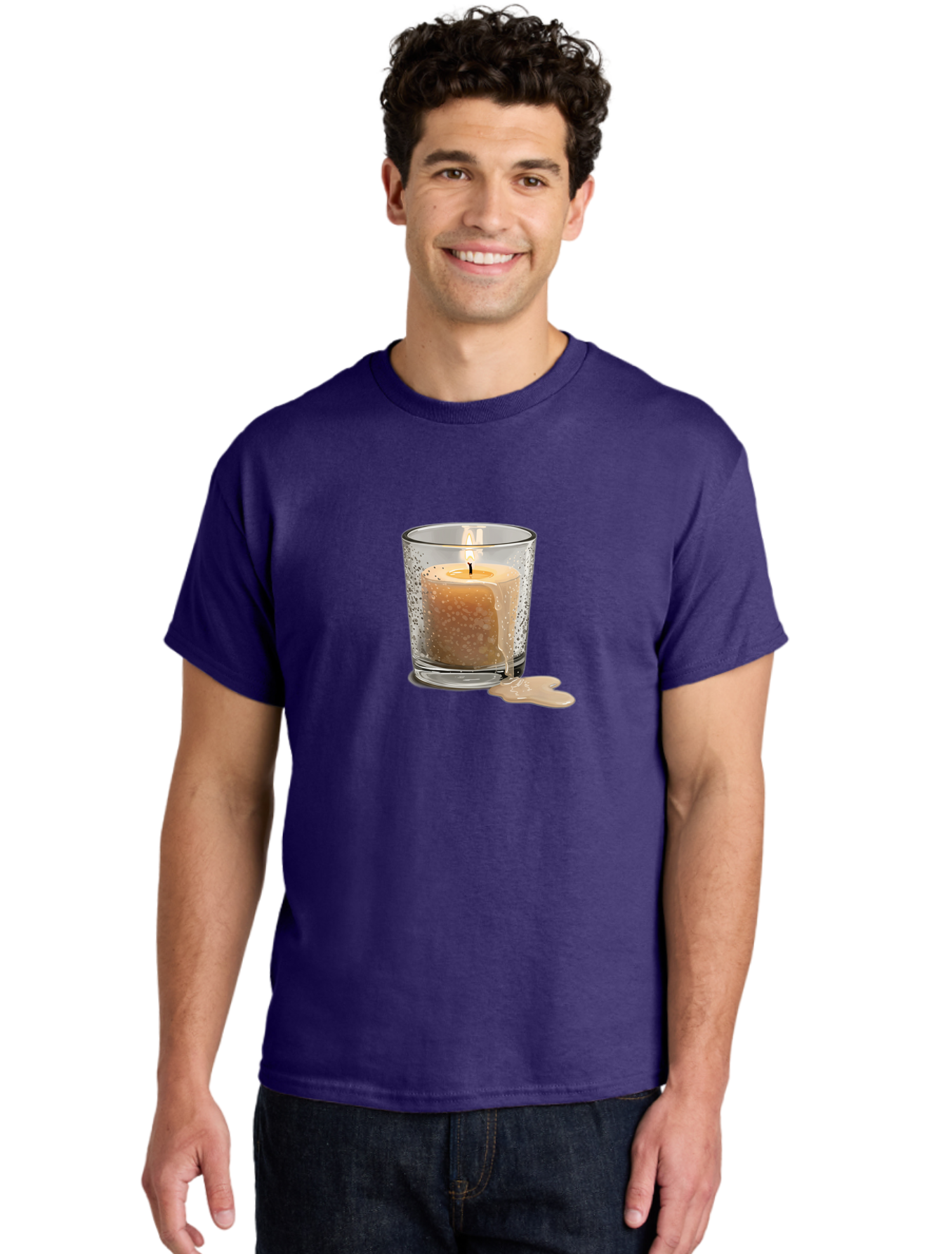 Candle-In-Glass-Holder-1 Men'S Graphic Tee, 100% Cotton, Comfortable Casual Summer Wear, Machine Washable, Vintage Camera, Old Camera, Antique Camera, Black Camera, Classic Photography, Photography Equipment, Nostalgic Device, Film Camera, Bao176