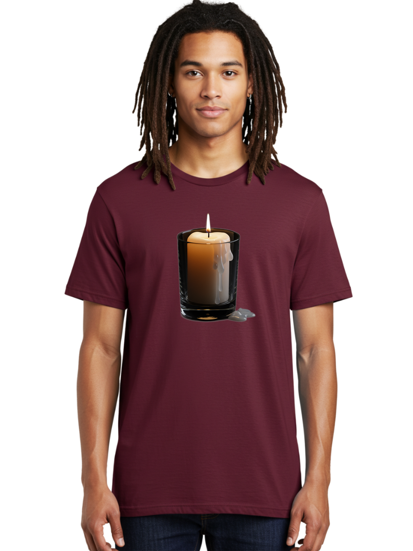 Candle-In-Glass-Holder-2 Men'S Graphic Tee, 100% Cotton, Comfortable Casual Summer Wear, Machine Washable, Vintage Camera, Old Camera, Antique Camera, Black Camera, Classic Photography, Photography Equipment, Nostalgic Device, Film Camera, Bao177