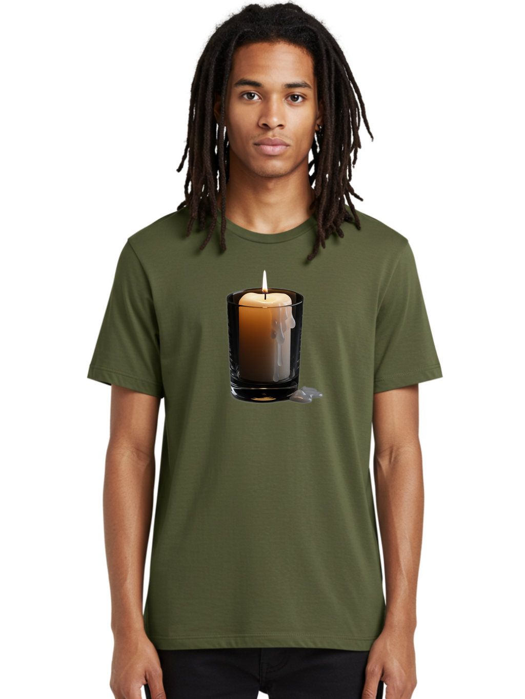 Candle-In-Glass-Holder-2 Men'S Graphic Tee, 100% Cotton, Comfortable Casual Summer Wear, Machine Washable, Vintage Camera, Old Camera, Antique Camera, Black Camera, Classic Photography, Photography Equipment, Nostalgic Device, Film Camera, Bao177