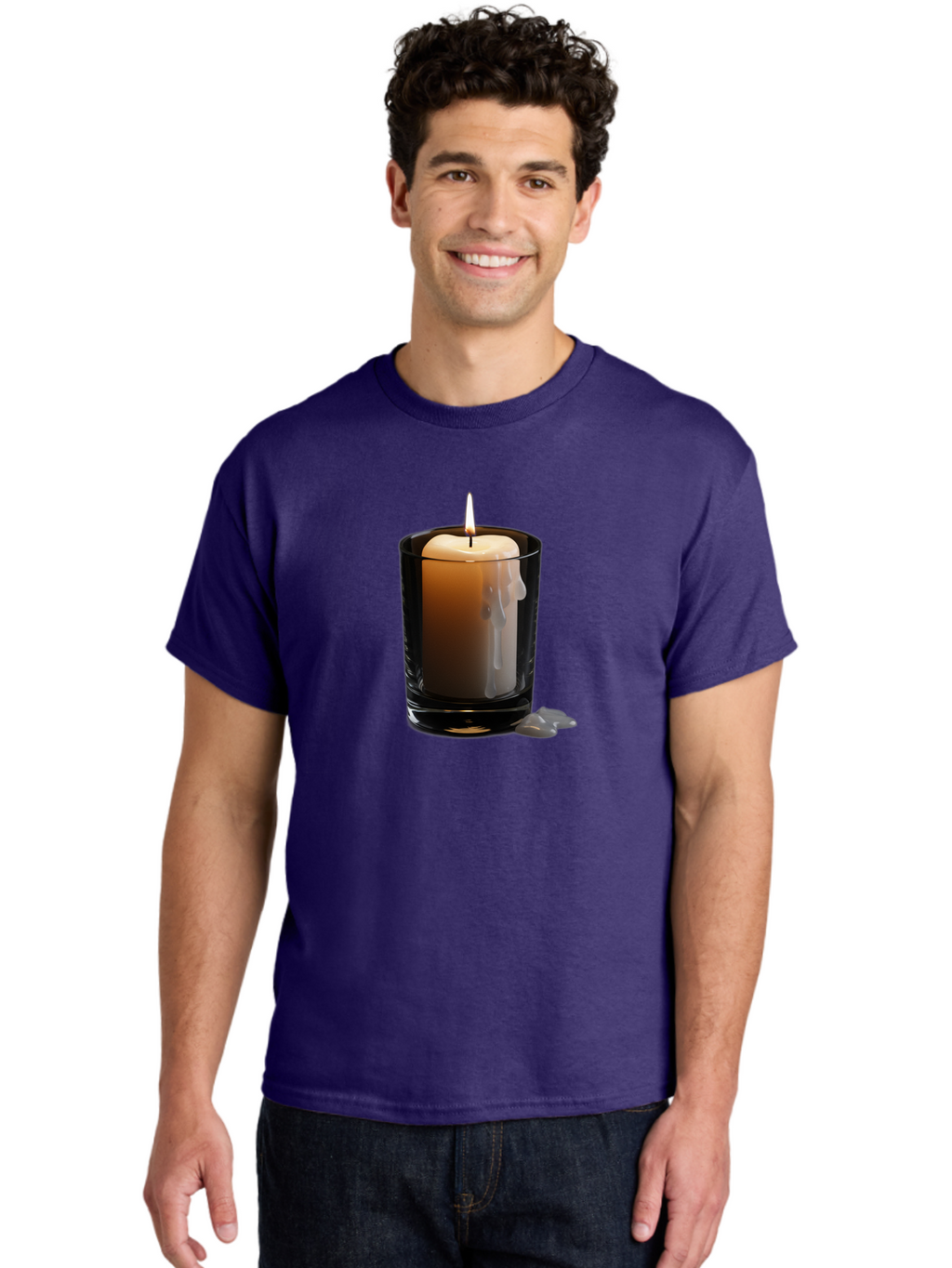 Candle-In-Glass-Holder-2 Men'S Graphic Tee, 100% Cotton, Comfortable Casual Summer Wear, Machine Washable, Vintage Camera, Old Camera, Antique Camera, Black Camera, Classic Photography, Photography Equipment, Nostalgic Device, Film Camera, Bao177