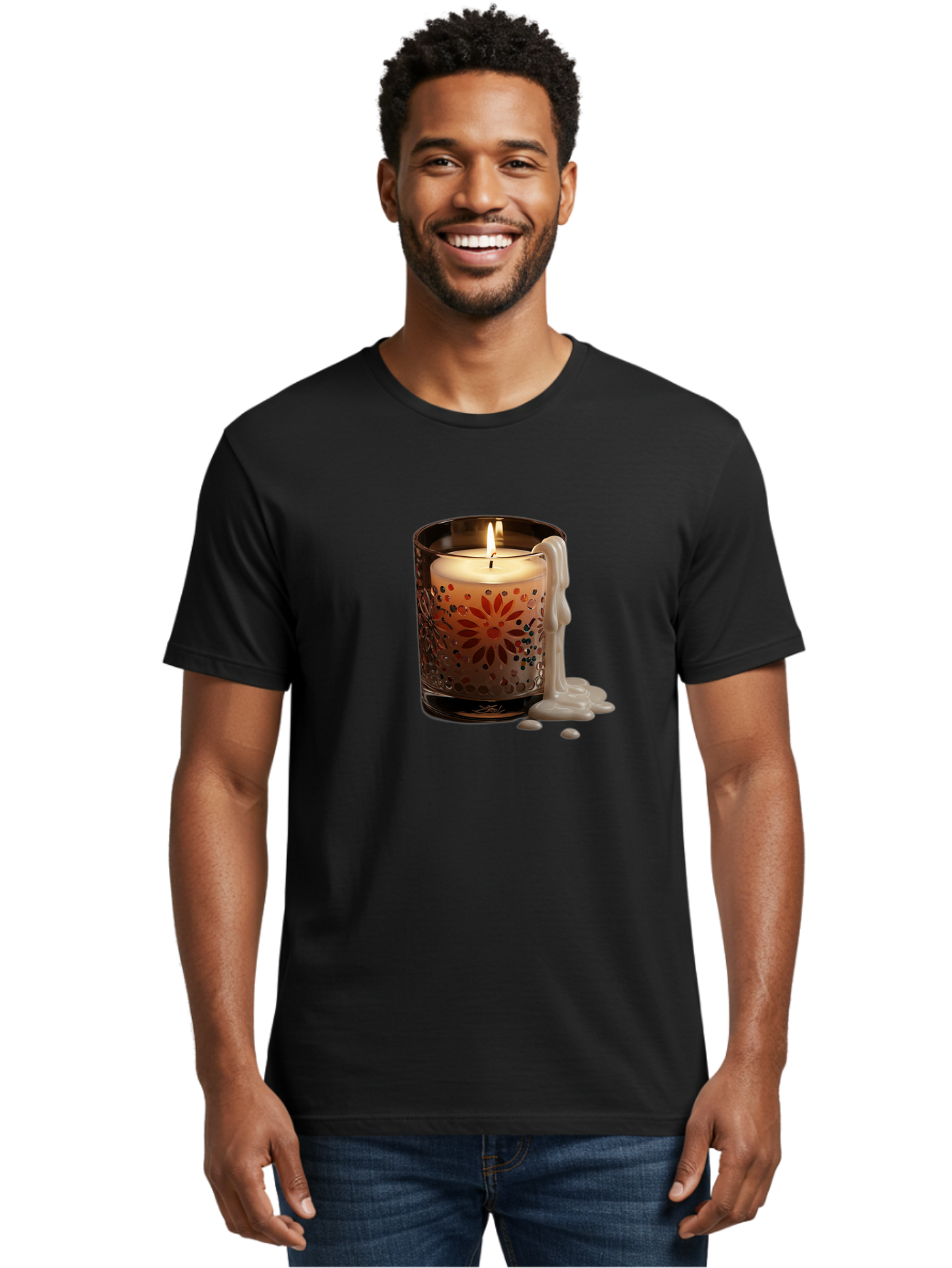Candle-In-Glass-Holder-3 Men'S Graphic Tee, 100% Cotton, Comfortable Casual Summer Wear, Machine Washable, Vintage Camera, Old Camera, Antique Camera, Black Camera, Classic Photography, Photography Equipment, Nostalgic Device, Film Camera, Bao178