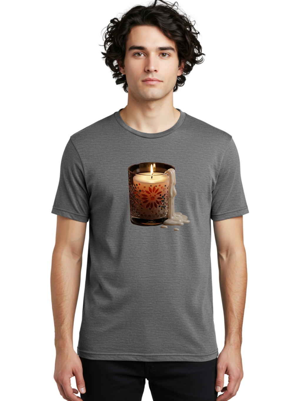 Candle-In-Glass-Holder-3 Men'S Graphic Tee, 100% Cotton, Comfortable Casual Summer Wear, Machine Washable, Vintage Camera, Old Camera, Antique Camera, Black Camera, Classic Photography, Photography Equipment, Nostalgic Device, Film Camera, Bao178