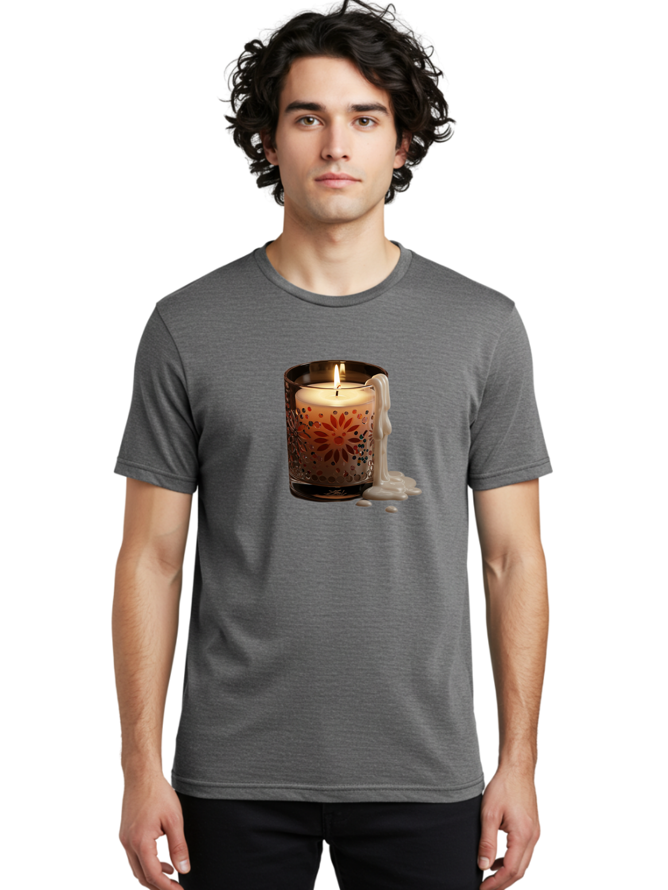 Candle-In-Glass-Holder-3 Men'S Graphic Tee, 100% Cotton, Comfortable Casual Summer Wear, Machine Washable, Vintage Camera, Old Camera, Antique Camera, Black Camera, Classic Photography, Photography Equipment, Nostalgic Device, Film Camera, Bao178