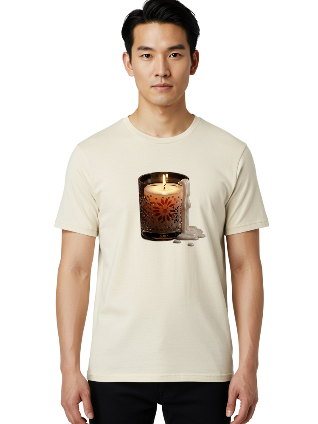 Candle-In-Glass-Holder-3 Men'S Graphic Tee, 100% Cotton, Comfortable Casual Summer Wear, Machine Washable, Vintage Camera, Old Camera, Antique Camera, Black Camera, Classic Photography, Photography Equipment, Nostalgic Device, Film Camera, Bao178