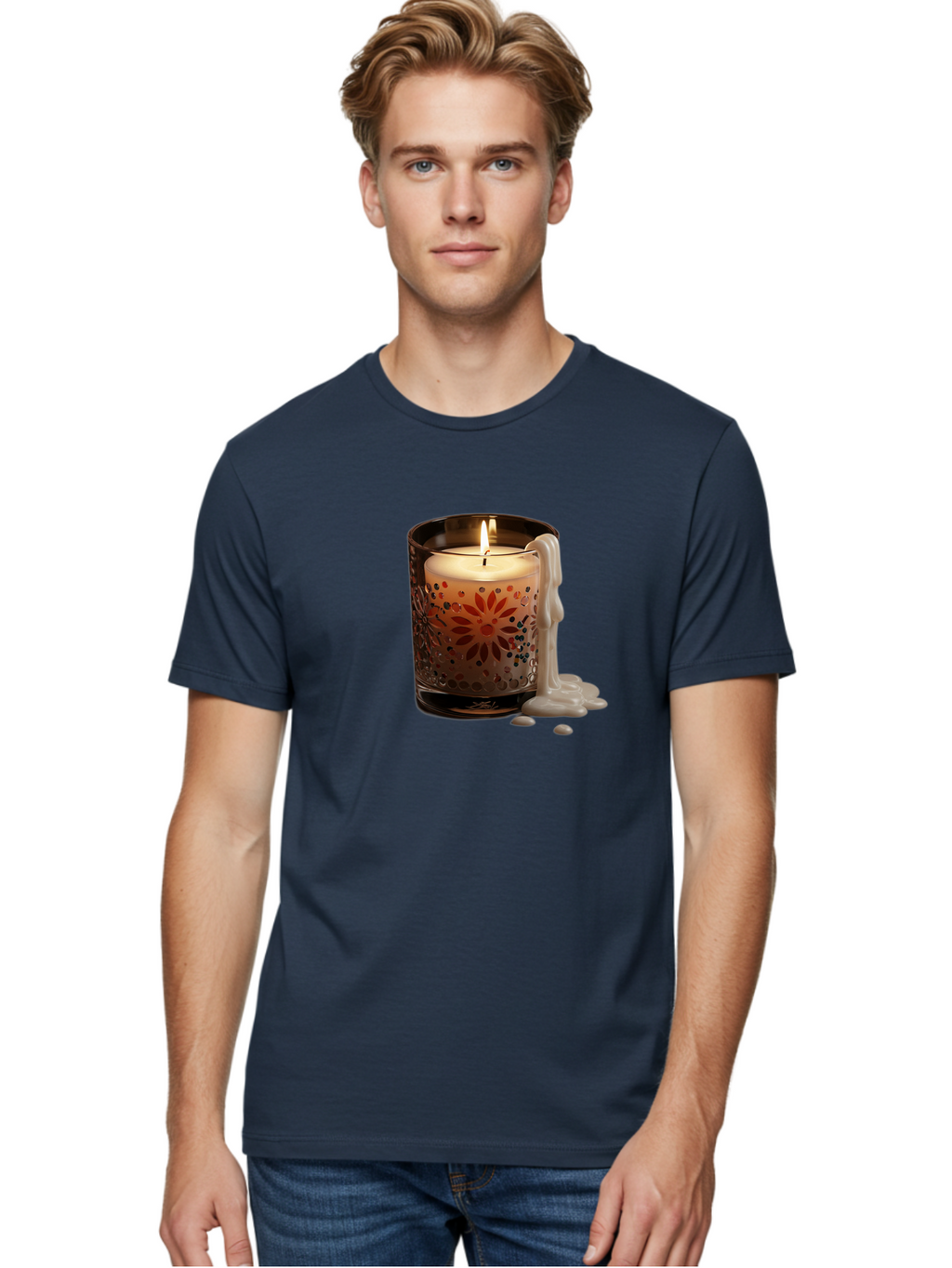 Candle-In-Glass-Holder-3 Men'S Graphic Tee, 100% Cotton, Comfortable Casual Summer Wear, Machine Washable, Vintage Camera, Old Camera, Antique Camera, Black Camera, Classic Photography, Photography Equipment, Nostalgic Device, Film Camera, Bao178