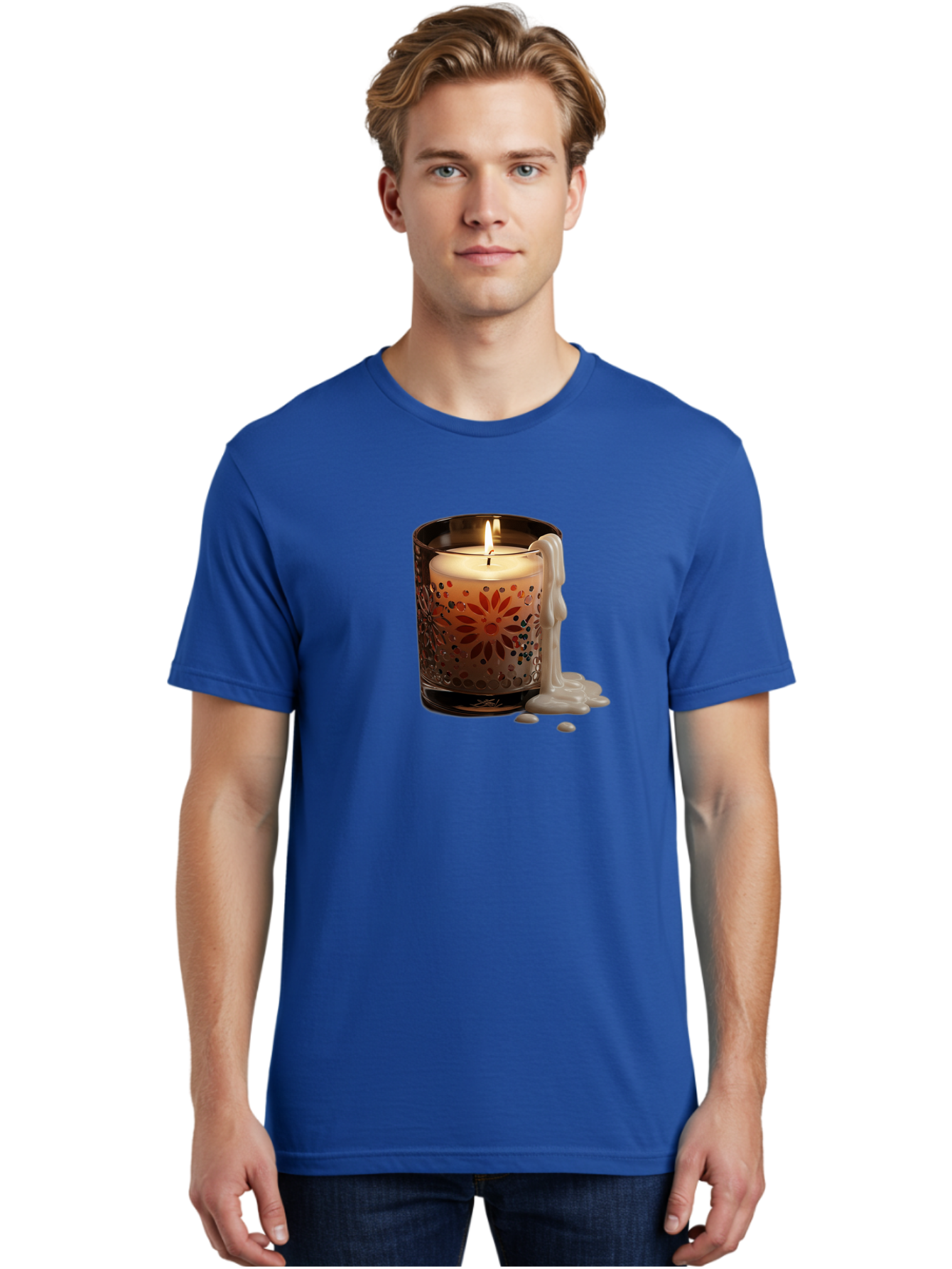 Candle-In-Glass-Holder-3 Men'S Graphic Tee, 100% Cotton, Comfortable Casual Summer Wear, Machine Washable, Vintage Camera, Old Camera, Antique Camera, Black Camera, Classic Photography, Photography Equipment, Nostalgic Device, Film Camera, Bao178