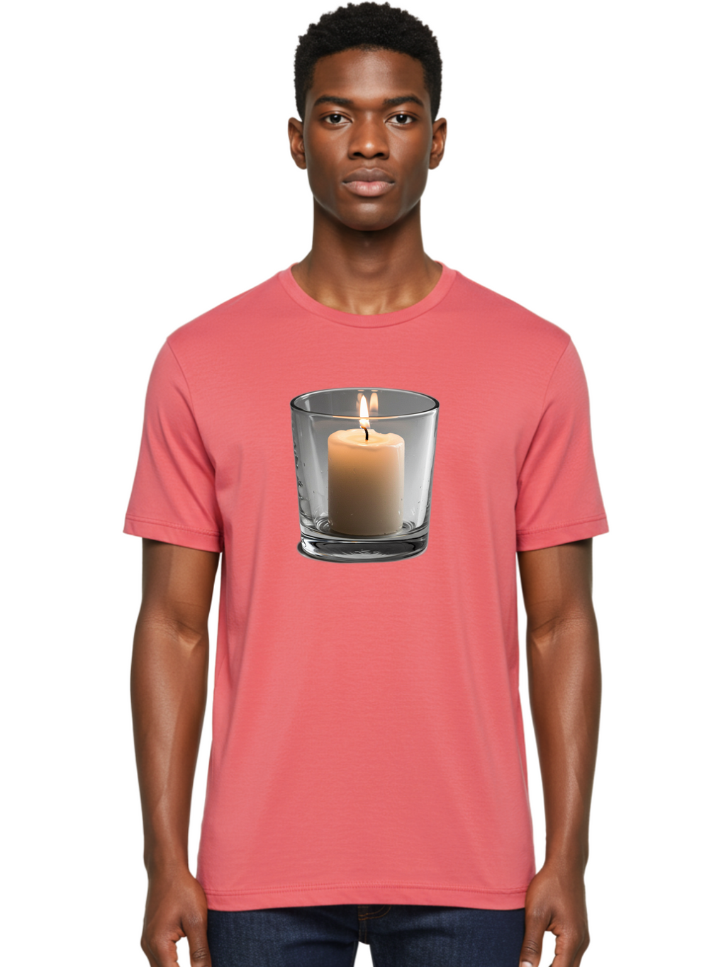 Candle-In-Glass-Holder-4 Men'S Graphic Tee, 100% Cotton, Comfortable Casual Summer Wear, Machine Washable, Vintage Camera, Old Camera, Antique Camera, Black Camera, Classic Photography, Photography Equipment, Nostalgic Device, Film Camera, Bao179