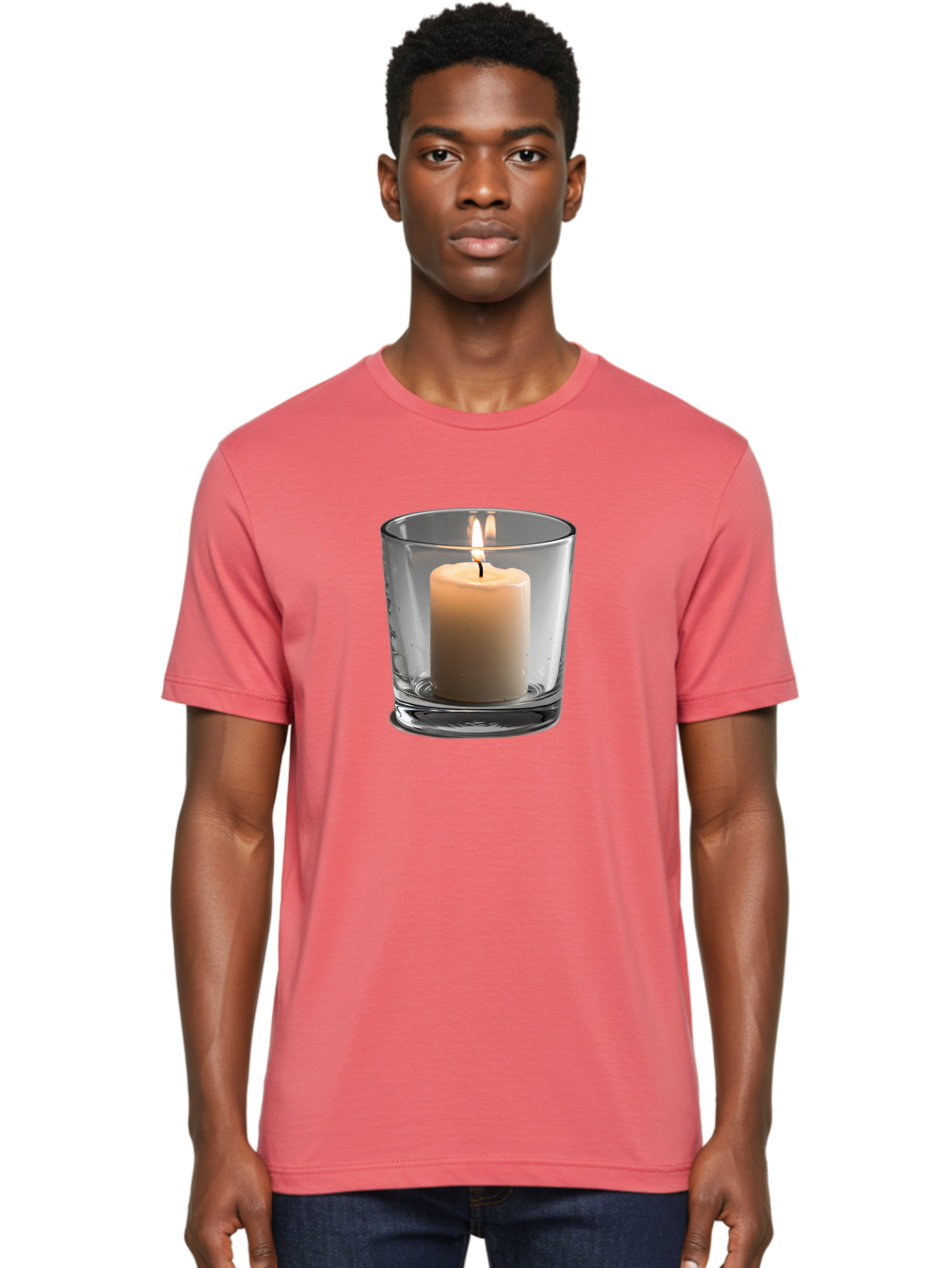 Candle-In-Glass-Holder-4 Men'S Graphic Tee, 100% Cotton, Comfortable Casual Summer Wear, Machine Washable, Vintage Camera, Old Camera, Antique Camera, Black Camera, Classic Photography, Photography Equipment, Nostalgic Device, Film Camera, Bao179