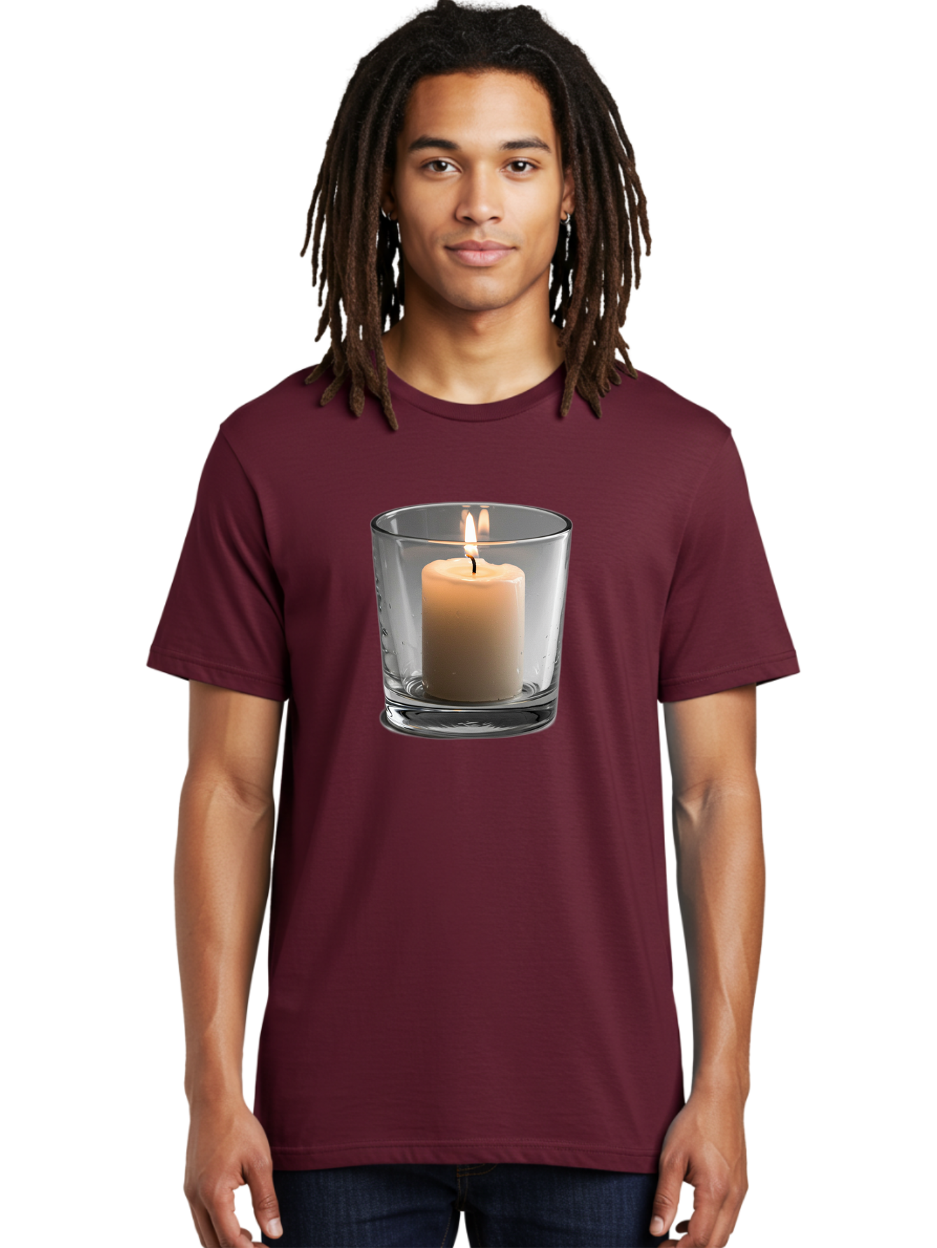 Candle-In-Glass-Holder-4 Men'S Graphic Tee, 100% Cotton, Comfortable Casual Summer Wear, Machine Washable, Vintage Camera, Old Camera, Antique Camera, Black Camera, Classic Photography, Photography Equipment, Nostalgic Device, Film Camera, Bao179