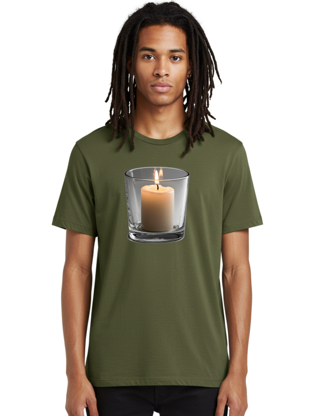 Candle-In-Glass-Holder-4 Men'S Graphic Tee, 100% Cotton, Comfortable Casual Summer Wear, Machine Washable, Vintage Camera, Old Camera, Antique Camera, Black Camera, Classic Photography, Photography Equipment, Nostalgic Device, Film Camera, Bao179