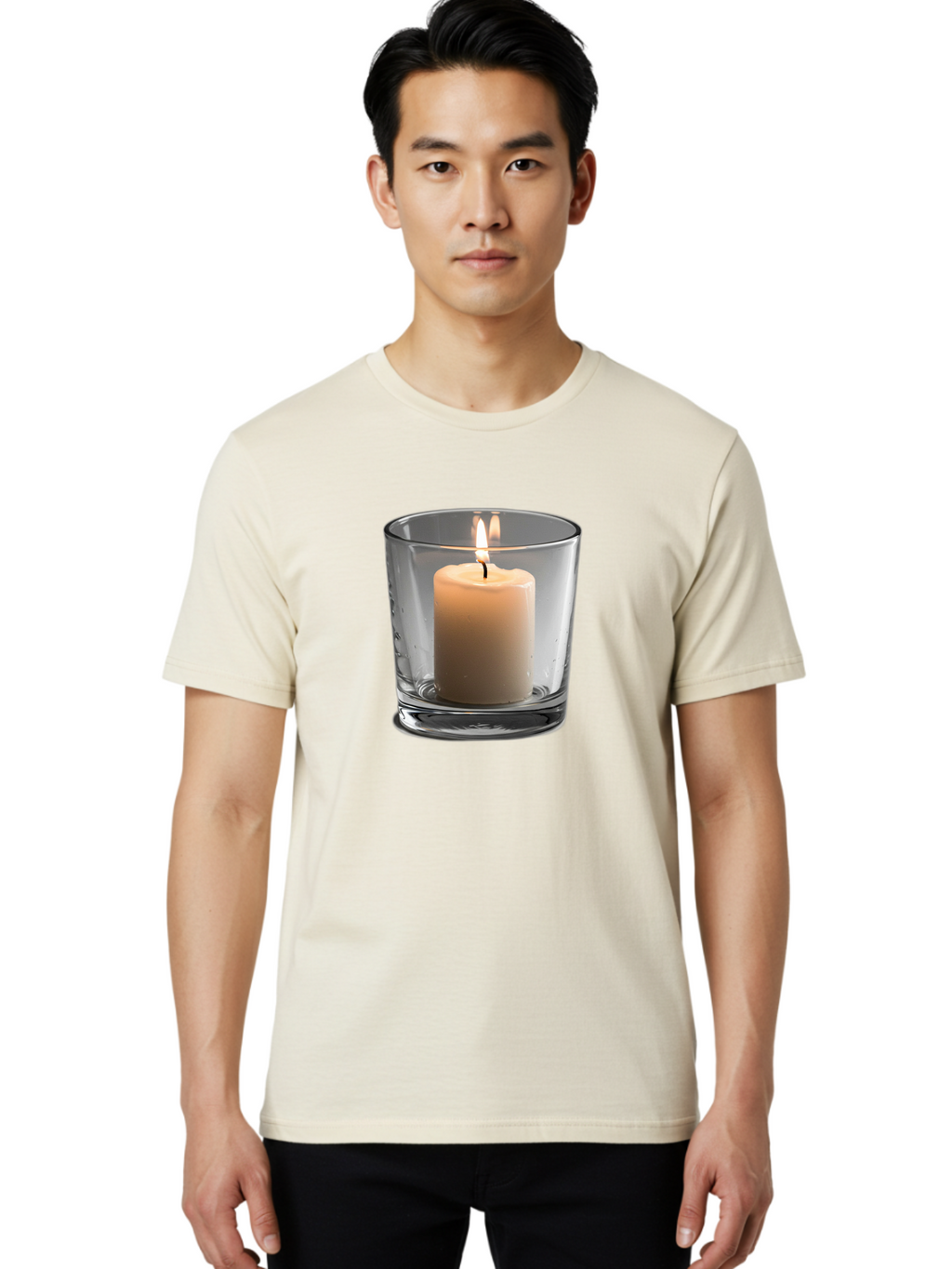 Candle-In-Glass-Holder-4 Men'S Graphic Tee, 100% Cotton, Comfortable Casual Summer Wear, Machine Washable, Vintage Camera, Old Camera, Antique Camera, Black Camera, Classic Photography, Photography Equipment, Nostalgic Device, Film Camera, Bao179