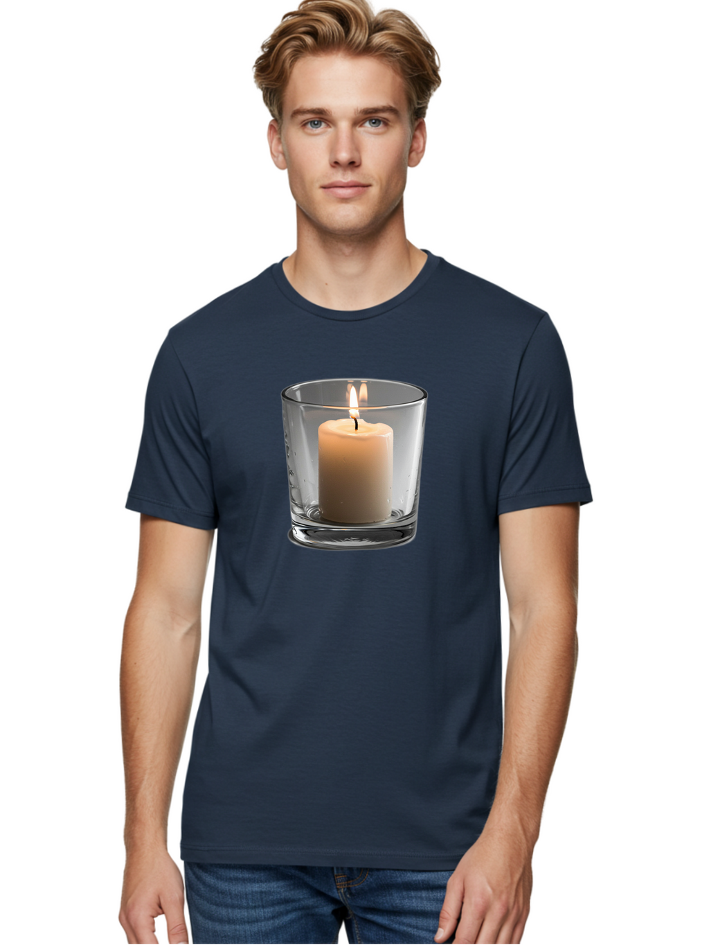 Candle-In-Glass-Holder-4 Men'S Graphic Tee, 100% Cotton, Comfortable Casual Summer Wear, Machine Washable, Vintage Camera, Old Camera, Antique Camera, Black Camera, Classic Photography, Photography Equipment, Nostalgic Device, Film Camera, Bao179