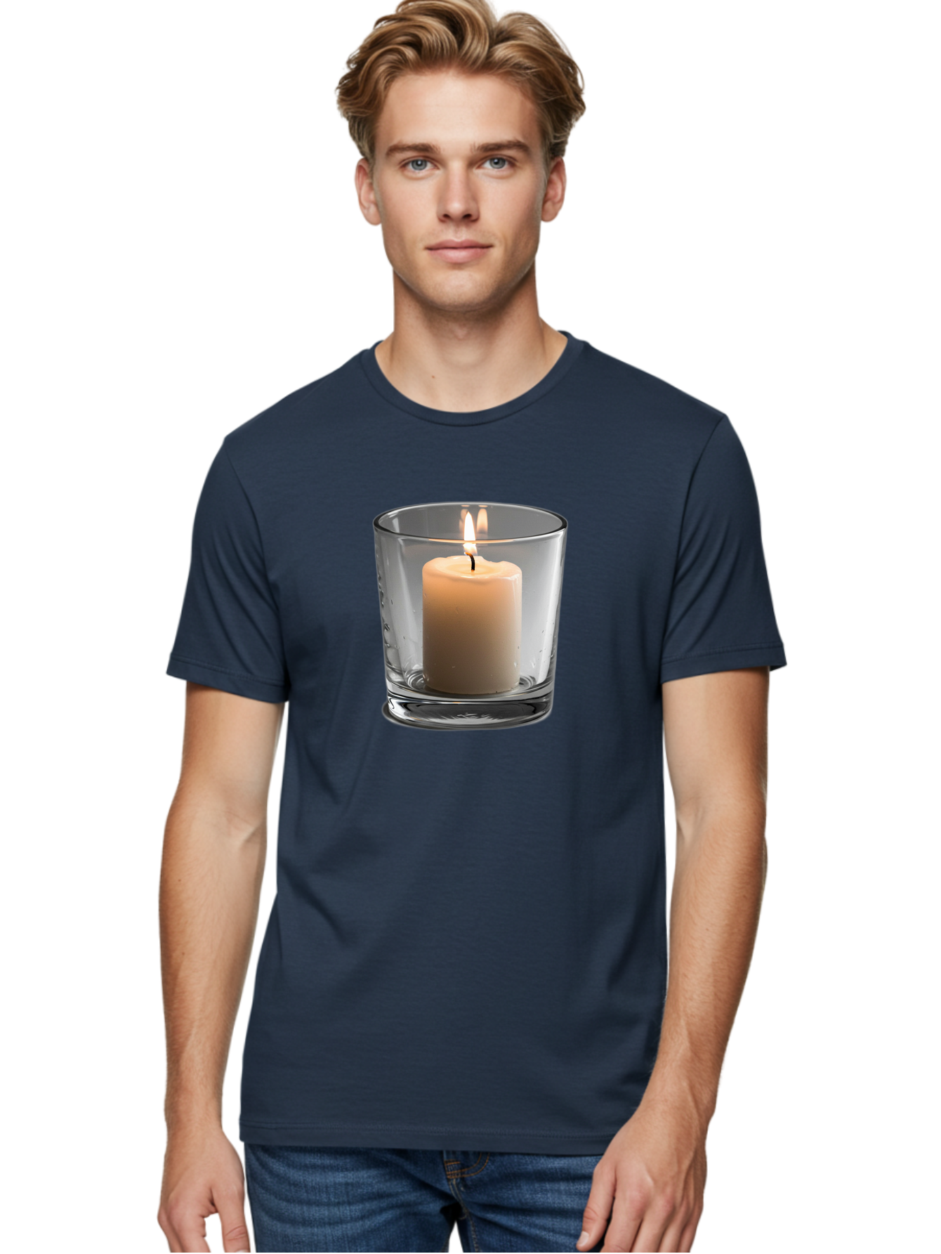 Candle-In-Glass-Holder-4 Men'S Graphic Tee, 100% Cotton, Comfortable Casual Summer Wear, Machine Washable, Vintage Camera, Old Camera, Antique Camera, Black Camera, Classic Photography, Photography Equipment, Nostalgic Device, Film Camera, Bao179