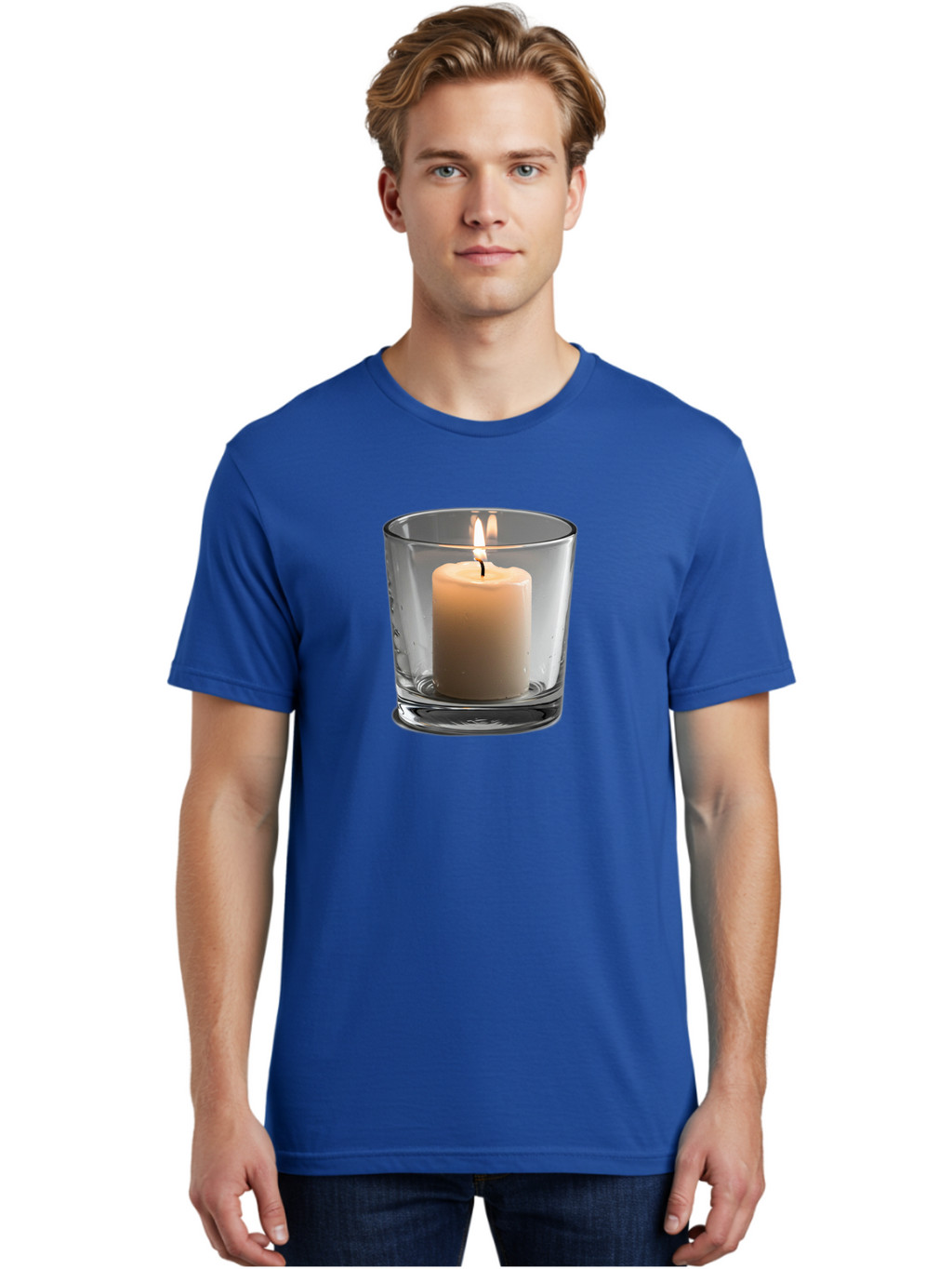 Candle-In-Glass-Holder-4 Men'S Graphic Tee, 100% Cotton, Comfortable Casual Summer Wear, Machine Washable, Vintage Camera, Old Camera, Antique Camera, Black Camera, Classic Photography, Photography Equipment, Nostalgic Device, Film Camera, Bao179