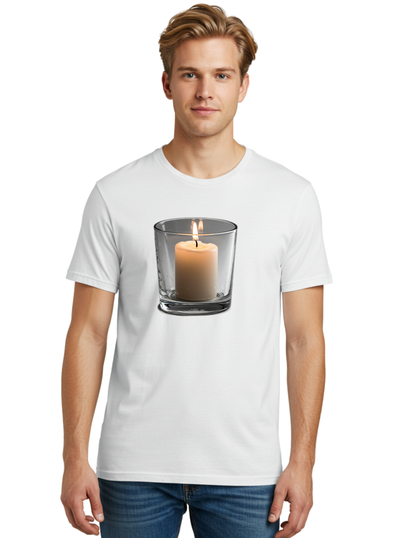Candle-In-Glass-Holder-4 Men'S Graphic Tee, 100% Cotton, Comfortable Casual Summer Wear, Machine Washable, Vintage Camera, Old Camera, Antique Camera, Black Camera, Classic Photography, Photography Equipment, Nostalgic Device, Film Camera, Bao179