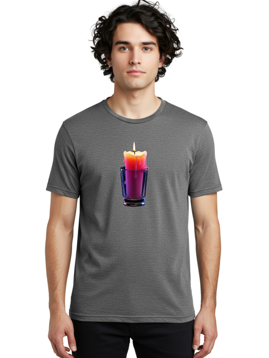 Candle-In-Glass-Holder Men'S Graphic Tee, 100% Cotton, Comfortable Casual Summer Wear, Machine Washable, Vintage Camera, Old Camera, Antique Camera, Black Camera, Classic Photography, Photography Equipment, Nostalgic Device, Film Camera, Bao180
