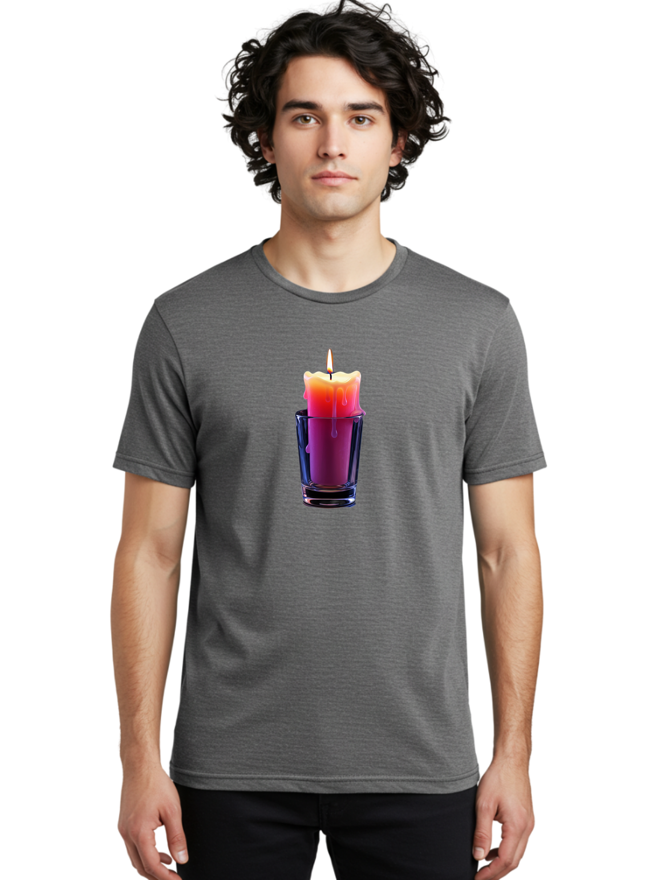 Candle-In-Glass-Holder Men'S Graphic Tee, 100% Cotton, Comfortable Casual Summer Wear, Machine Washable, Vintage Camera, Old Camera, Antique Camera, Black Camera, Classic Photography, Photography Equipment, Nostalgic Device, Film Camera, Bao180