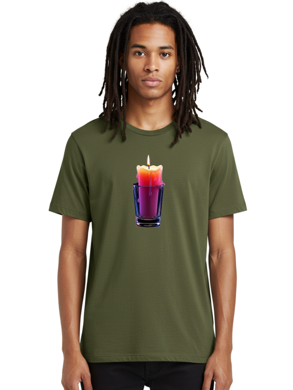 Candle-In-Glass-Holder Men'S Graphic Tee, 100% Cotton, Comfortable Casual Summer Wear, Machine Washable, Vintage Camera, Old Camera, Antique Camera, Black Camera, Classic Photography, Photography Equipment, Nostalgic Device, Film Camera, Bao180
