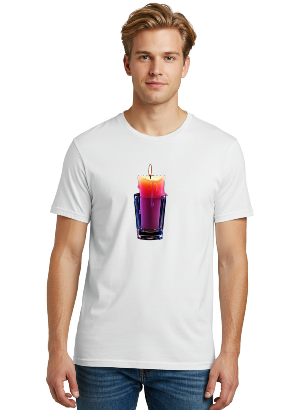 Candle-In-Glass-Holder Men'S Graphic Tee, 100% Cotton, Comfortable Casual Summer Wear, Machine Washable, Vintage Camera, Old Camera, Antique Camera, Black Camera, Classic Photography, Photography Equipment, Nostalgic Device, Film Camera, Bao180