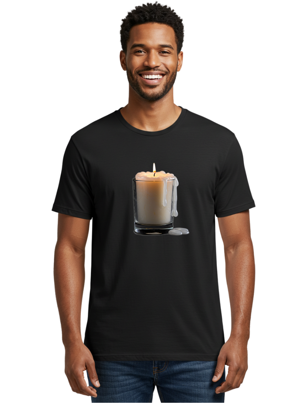Candle-In-Glass Men'S Graphic Tee, 100% Cotton, Comfortable Casual Summer Wear, Machine Washable, Vintage Camera, Old Camera, Antique Camera, Black Camera, Classic Photography, Photography Equipment, Nostalgic Device, Film Camera, Camera Art Bao181
