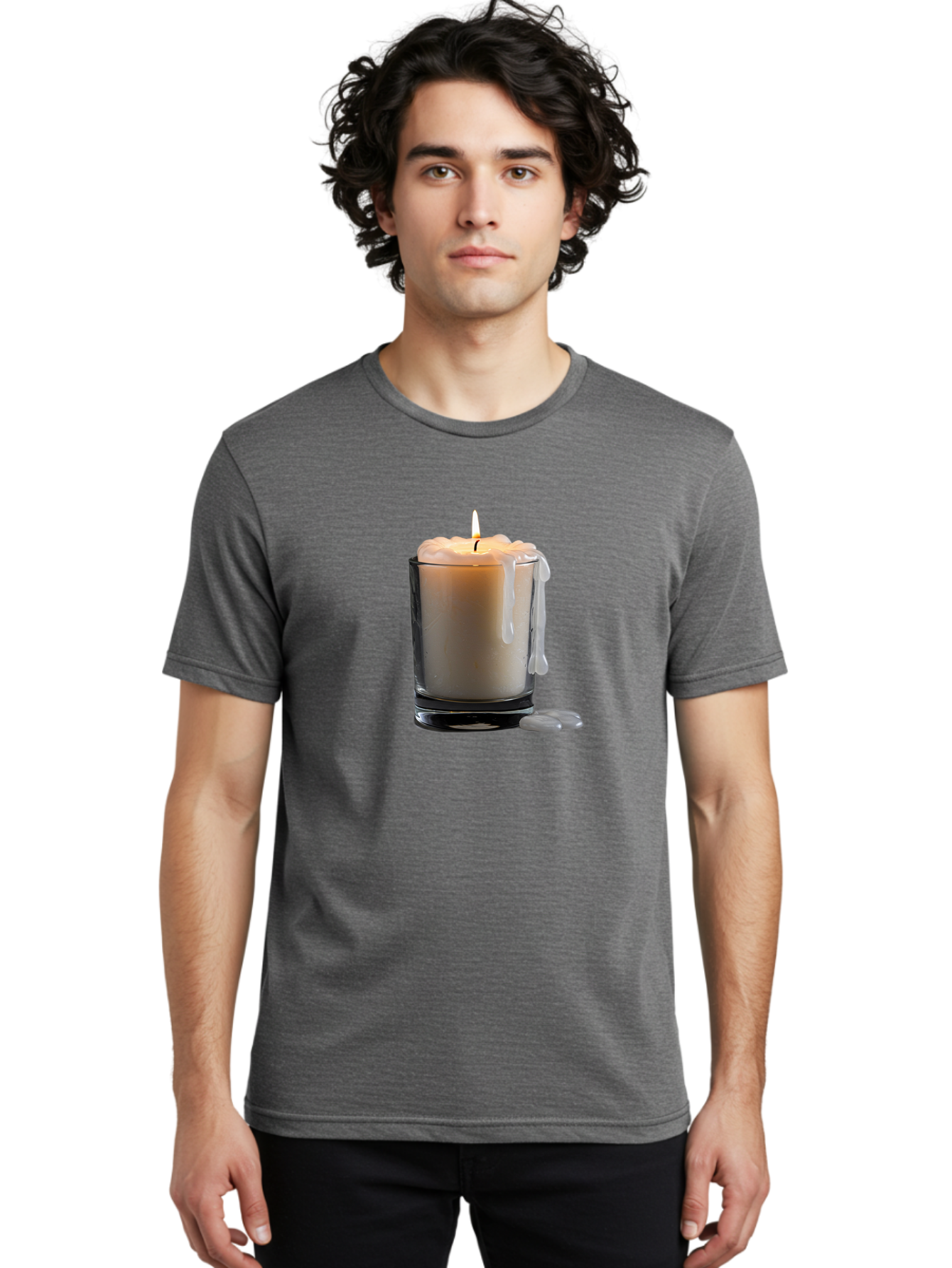 Candle-In-Glass Men'S Graphic Tee, 100% Cotton, Comfortable Casual Summer Wear, Machine Washable, Vintage Camera, Old Camera, Antique Camera, Black Camera, Classic Photography, Photography Equipment, Nostalgic Device, Film Camera, Camera Art Bao181