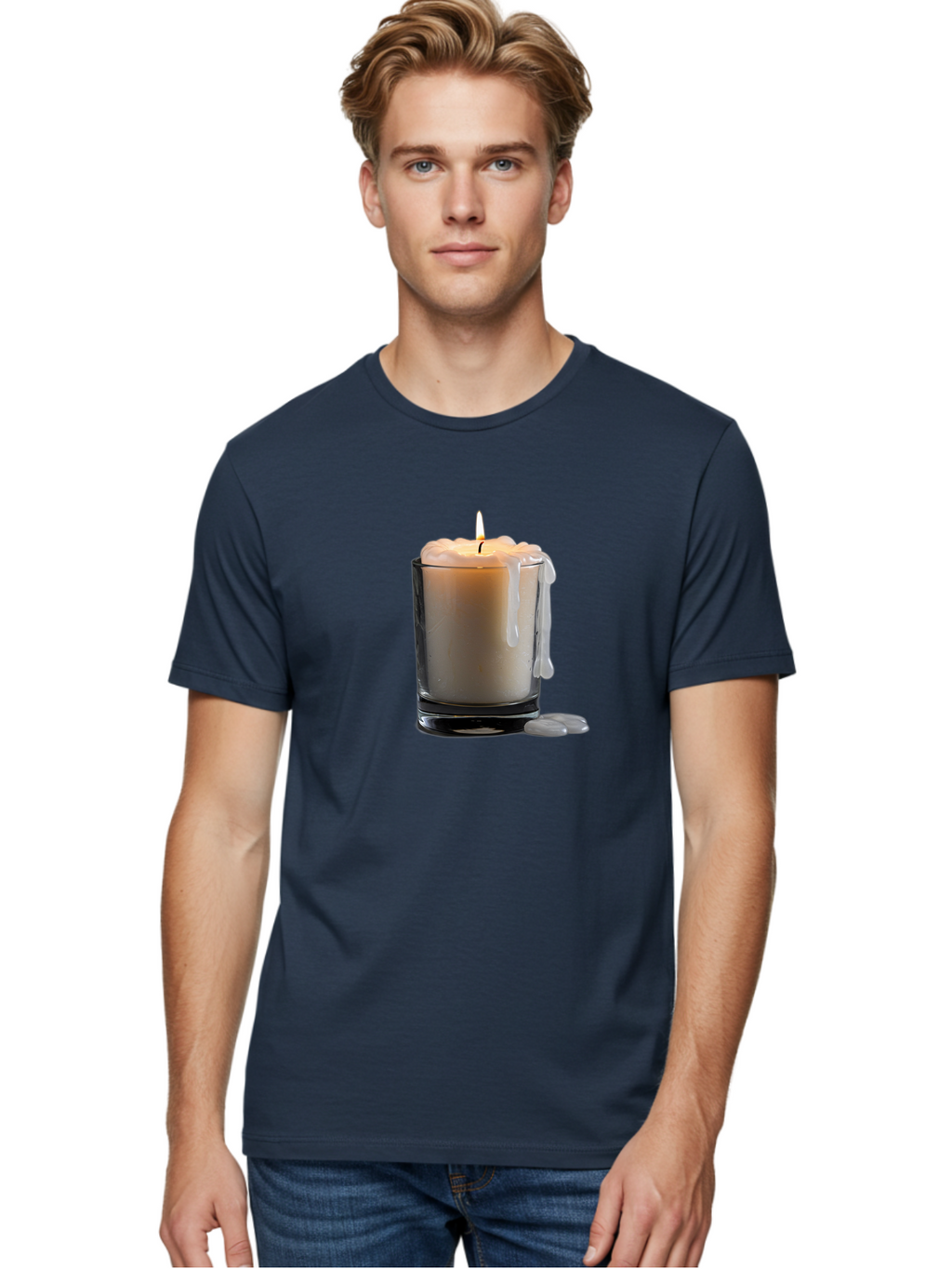 Candle-In-Glass Men'S Graphic Tee, 100% Cotton, Comfortable Casual Summer Wear, Machine Washable, Vintage Camera, Old Camera, Antique Camera, Black Camera, Classic Photography, Photography Equipment, Nostalgic Device, Film Camera, Camera Art Bao181