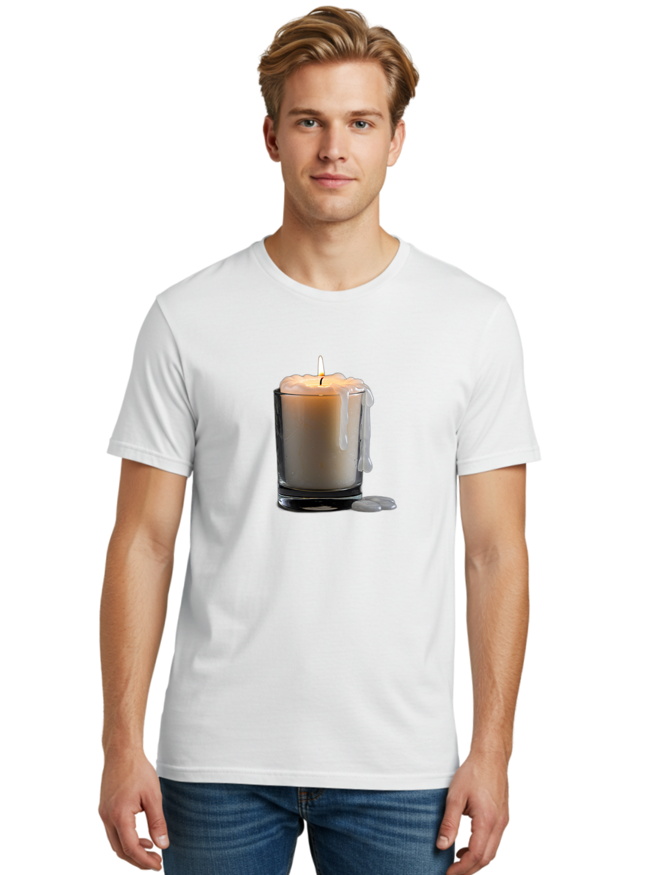 Candle-In-Glass Men'S Graphic Tee, 100% Cotton, Comfortable Casual Summer Wear, Machine Washable, Vintage Camera, Old Camera, Antique Camera, Black Camera, Classic Photography, Photography Equipment, Nostalgic Device, Film Camera, Camera Art Bao181