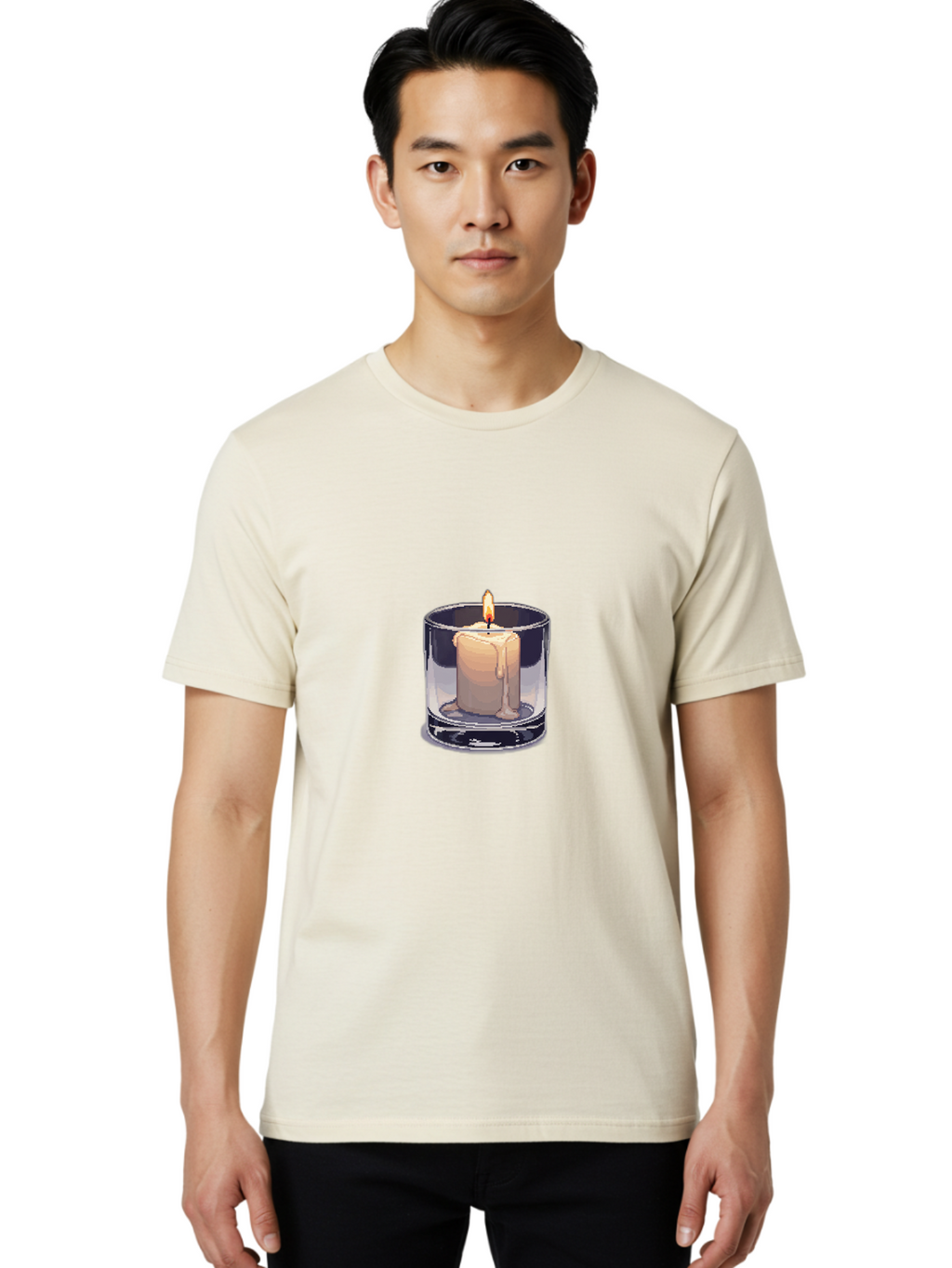 Candle-In-Holder Men'S Graphic Tee, 100% Cotton, Comfortable Casual Summer Wear, Machine Washable, Vintage Camera, Old Camera, Antique Camera, Black Camera, Classic Photography, Photography Equipment, Nostalgic Device, Film Camera, Camera Art Bao182