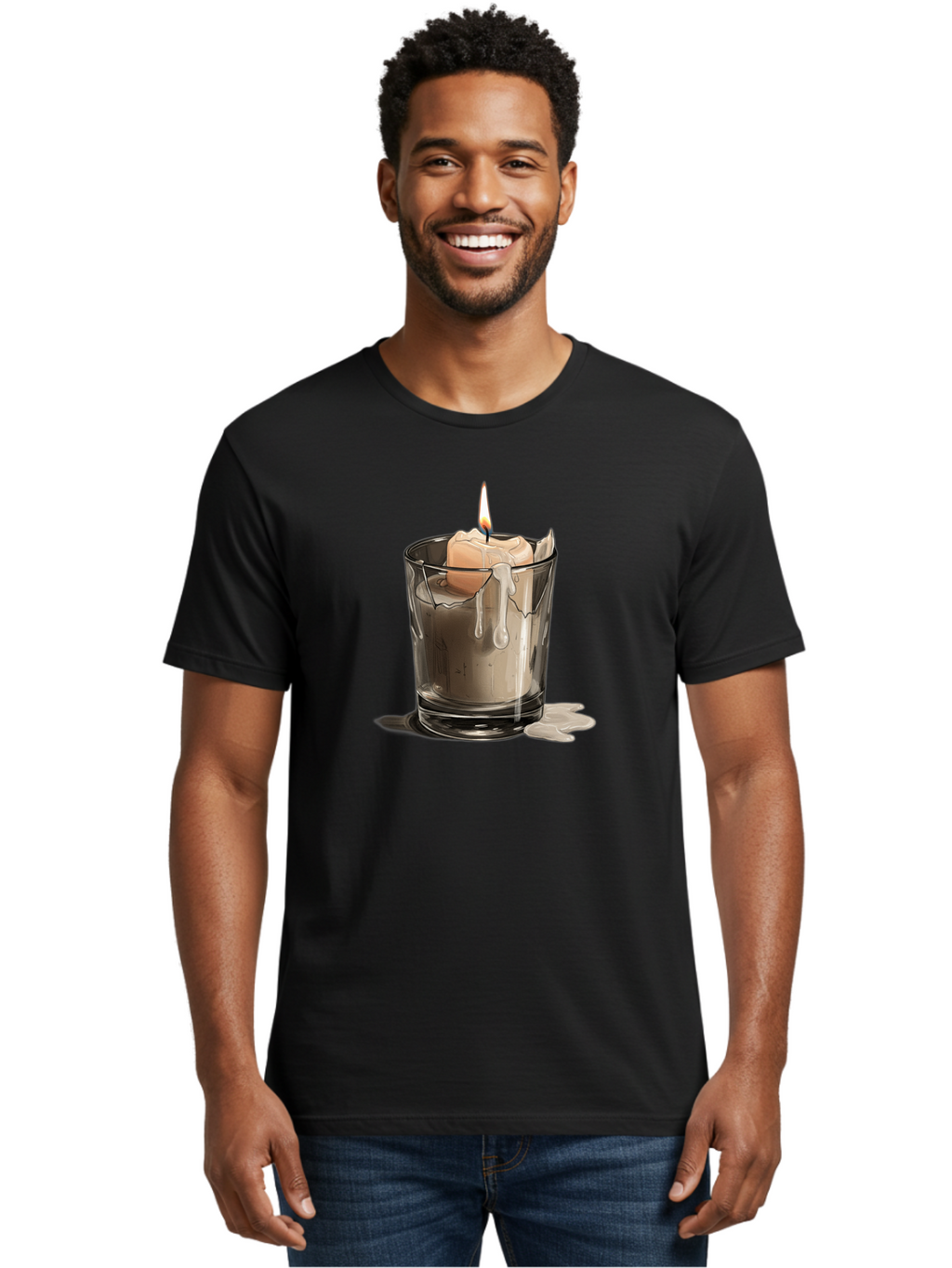 Candle-In-Tumbler Men'S Graphic Tee, 100% Cotton, Comfortable Casual Summer Wear, Machine Washable, Vintage Camera, Old Camera, Antique Camera, Black Camera, Classic Photography, Photography Equipment, Nostalgic Device, Film Camera, Camera Art Bao183