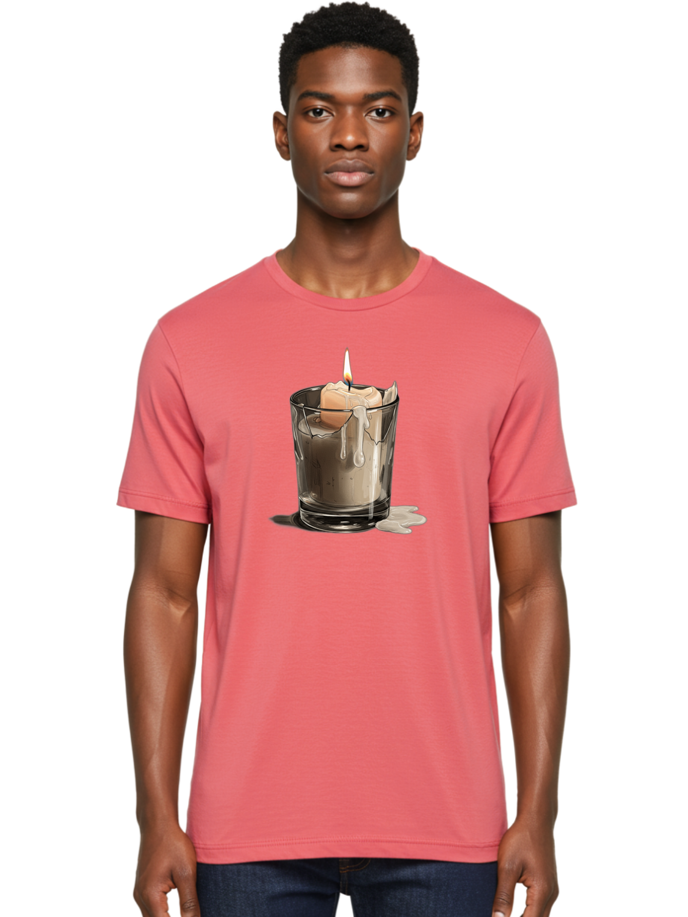 Candle-In-Tumbler Men'S Graphic Tee, 100% Cotton, Comfortable Casual Summer Wear, Machine Washable, Vintage Camera, Old Camera, Antique Camera, Black Camera, Classic Photography, Photography Equipment, Nostalgic Device, Film Camera, Camera Art Bao183
