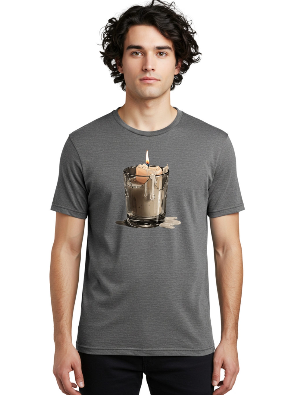 Candle-In-Tumbler Men'S Graphic Tee, 100% Cotton, Comfortable Casual Summer Wear, Machine Washable, Vintage Camera, Old Camera, Antique Camera, Black Camera, Classic Photography, Photography Equipment, Nostalgic Device, Film Camera, Camera Art Bao183
