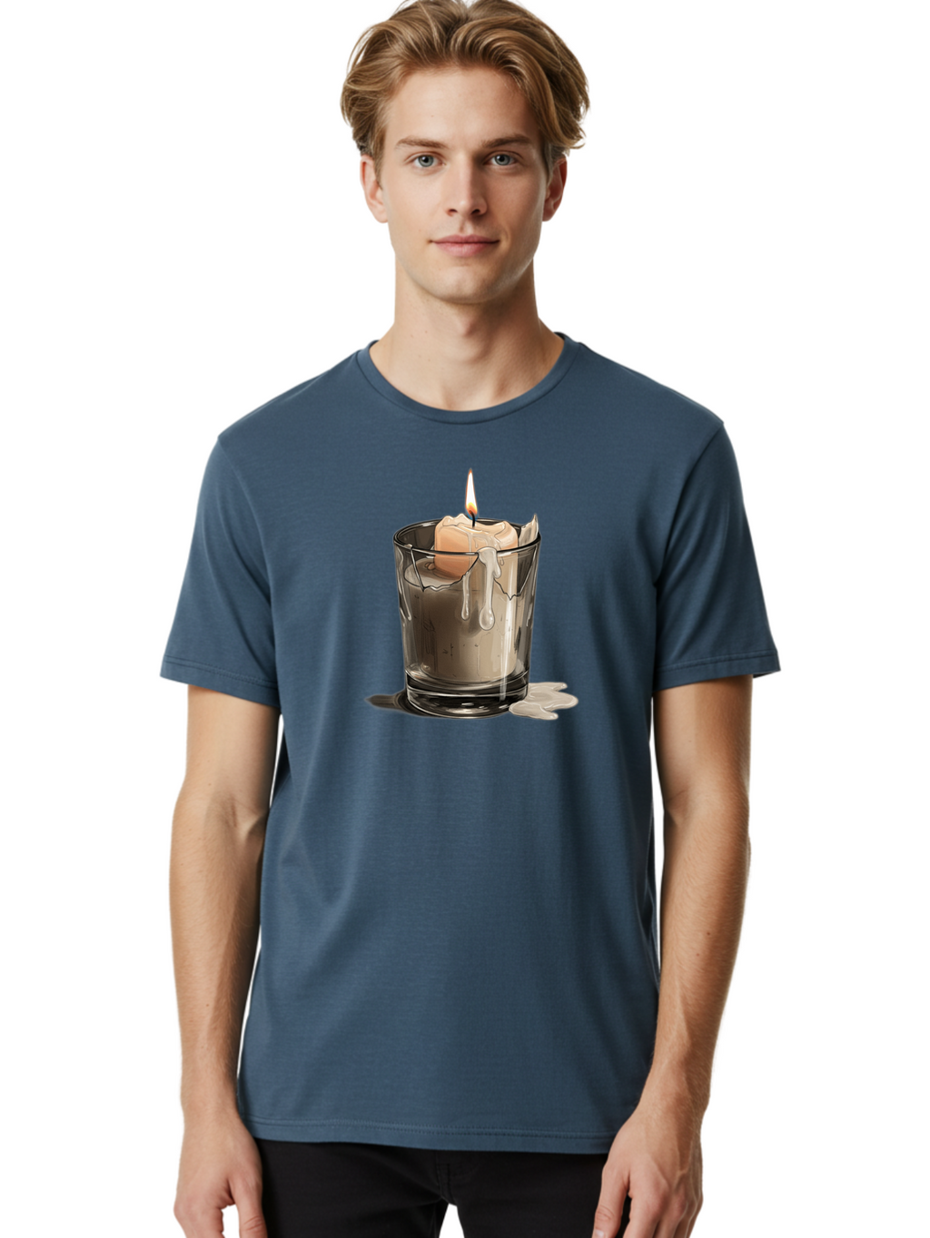 Candle-In-Tumbler Men'S Graphic Tee, 100% Cotton, Comfortable Casual Summer Wear, Machine Washable, Vintage Camera, Old Camera, Antique Camera, Black Camera, Classic Photography, Photography Equipment, Nostalgic Device, Film Camera, Camera Art Bao183
