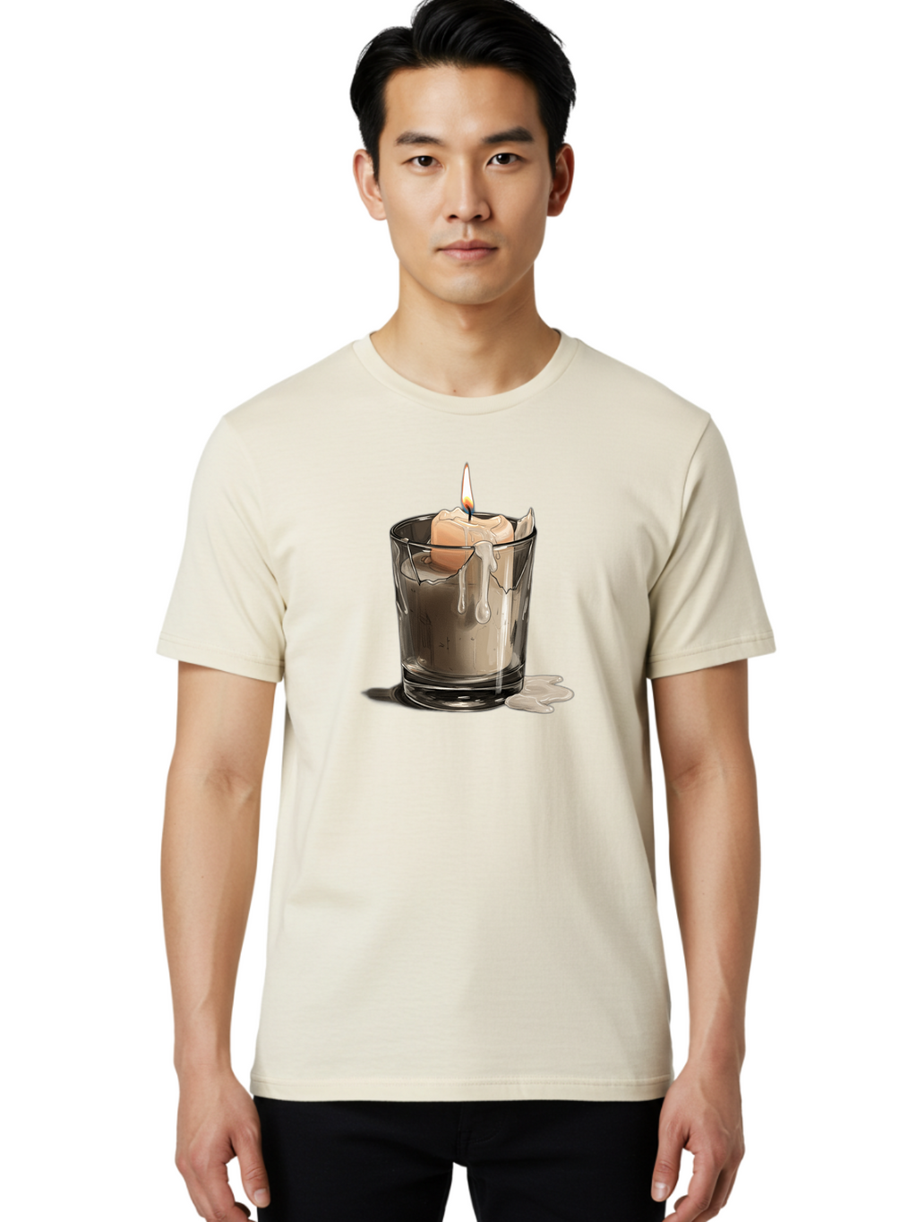 Candle-In-Tumbler Men'S Graphic Tee, 100% Cotton, Comfortable Casual Summer Wear, Machine Washable, Vintage Camera, Old Camera, Antique Camera, Black Camera, Classic Photography, Photography Equipment, Nostalgic Device, Film Camera, Camera Art Bao183