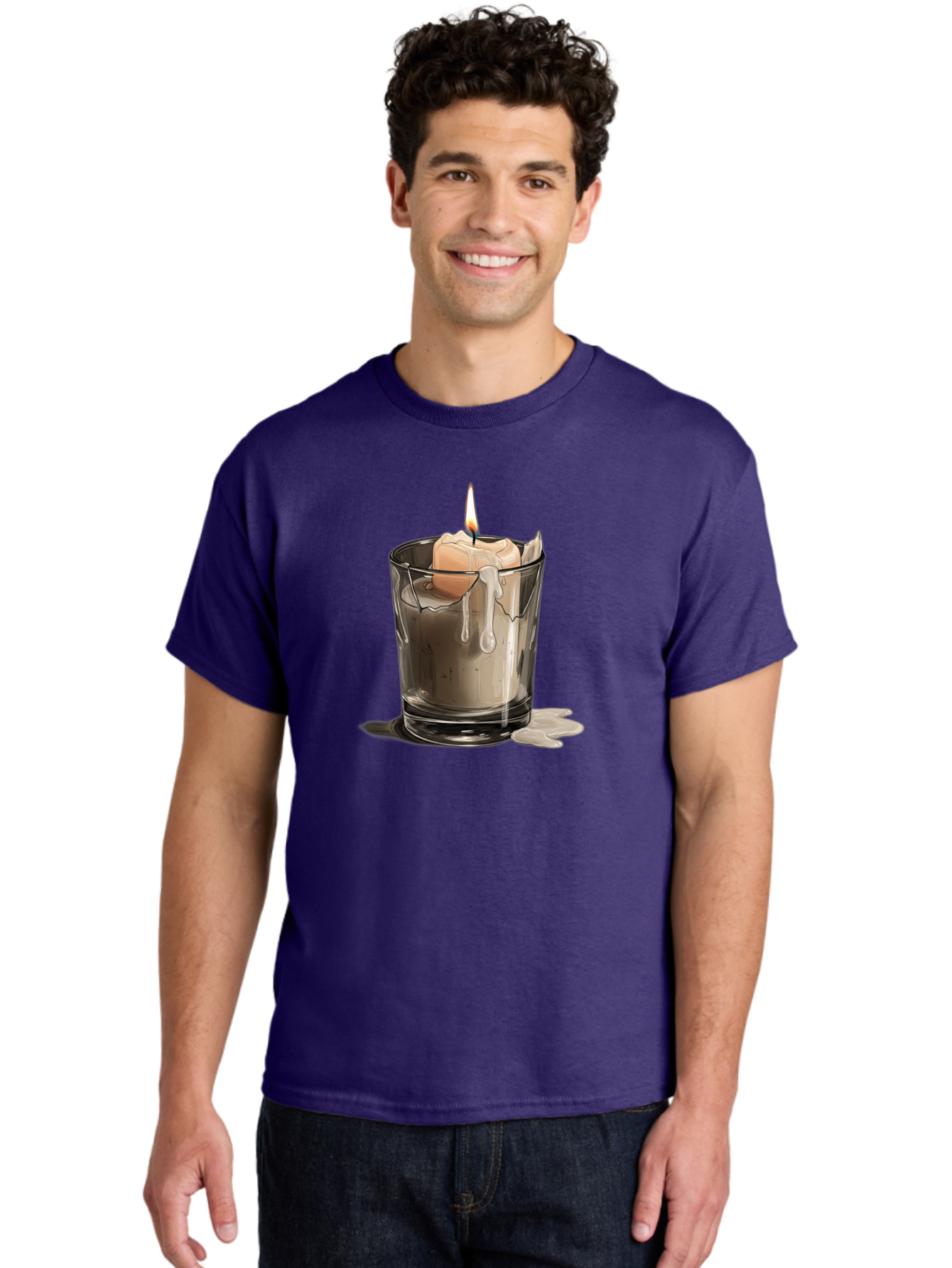 Candle-In-Tumbler Men'S Graphic Tee, 100% Cotton, Comfortable Casual Summer Wear, Machine Washable, Vintage Camera, Old Camera, Antique Camera, Black Camera, Classic Photography, Photography Equipment, Nostalgic Device, Film Camera, Camera Art Bao183